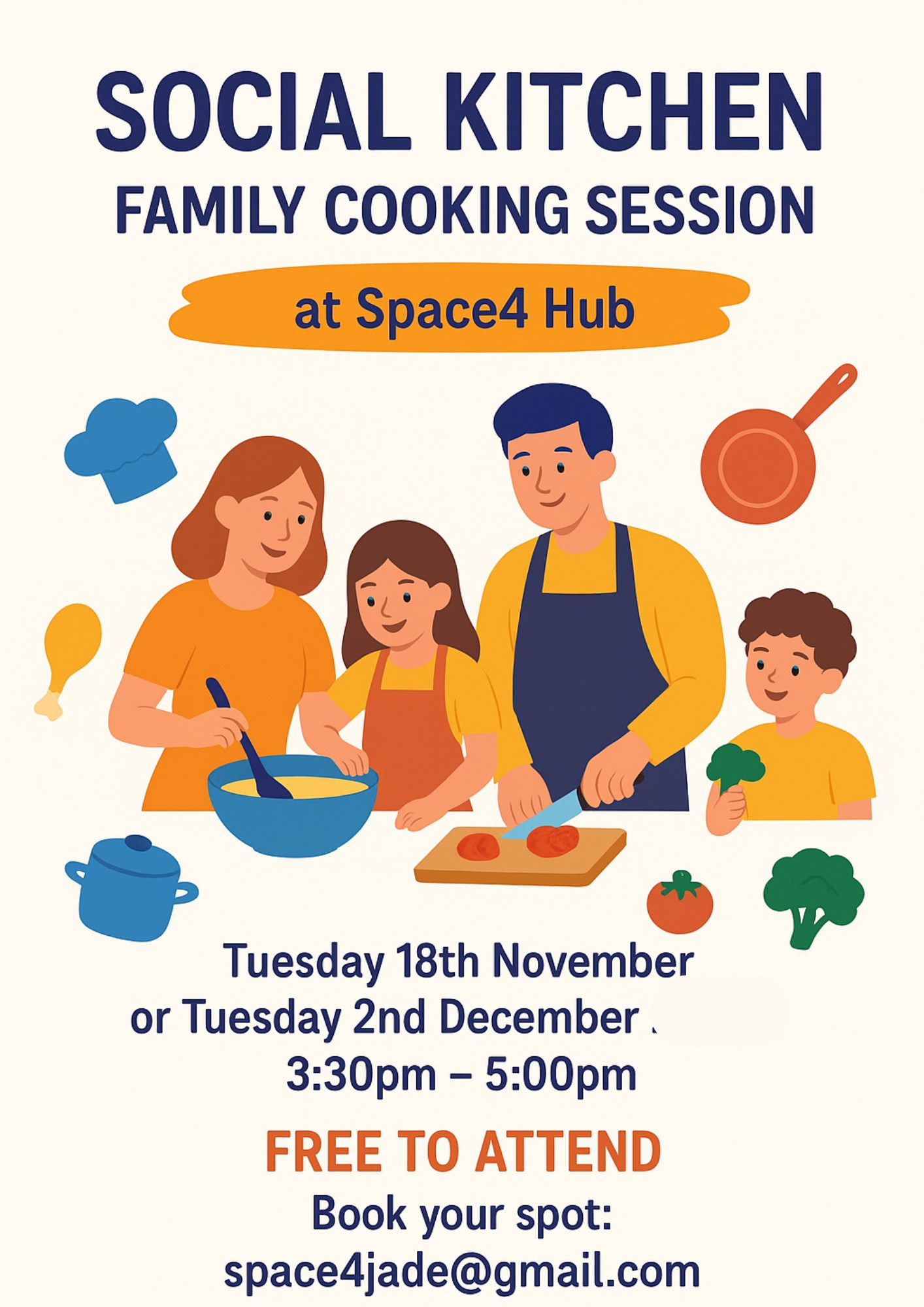 Space4 - 🍳 Social Kitchen Family Cooking Sessions at Space4 Hub! 👩‍🍳👨‍🍳 ...