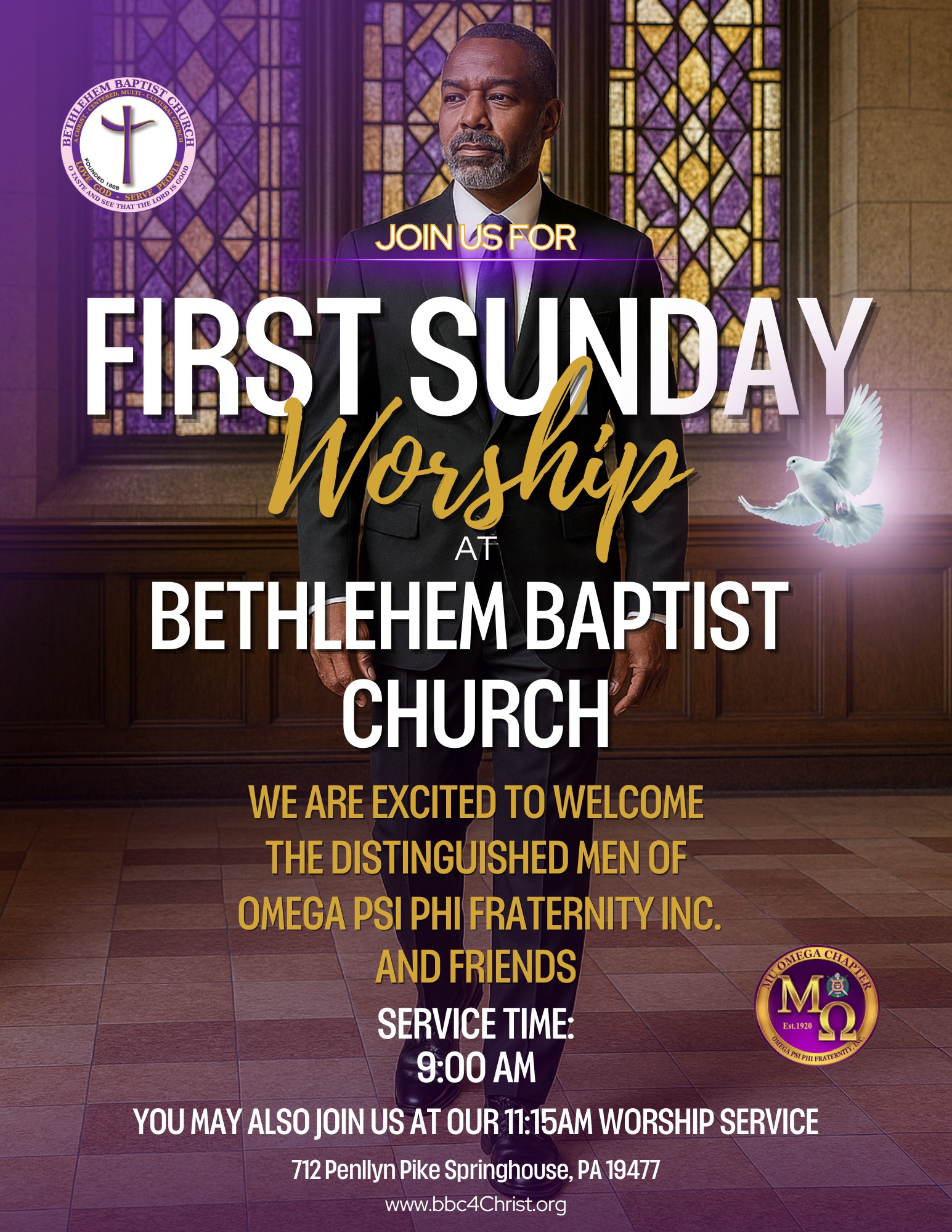 Bethlehem - We are honored to welcome the distinguished men of Omega ...