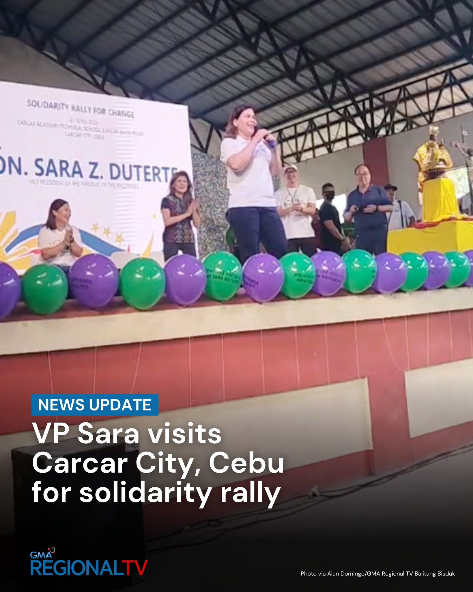 GMA - NEWS UPDATE: Vice President Sara Duterte visited Cebu for a ...