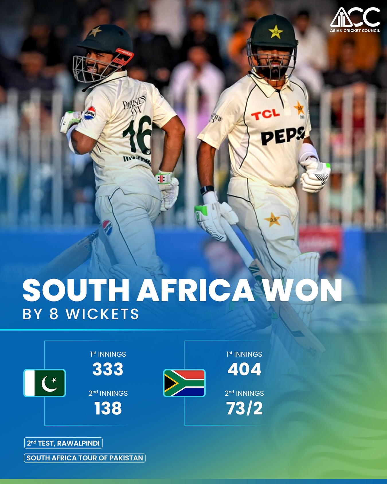Asian - The Men in Green impressed with a strong first-innings display ...