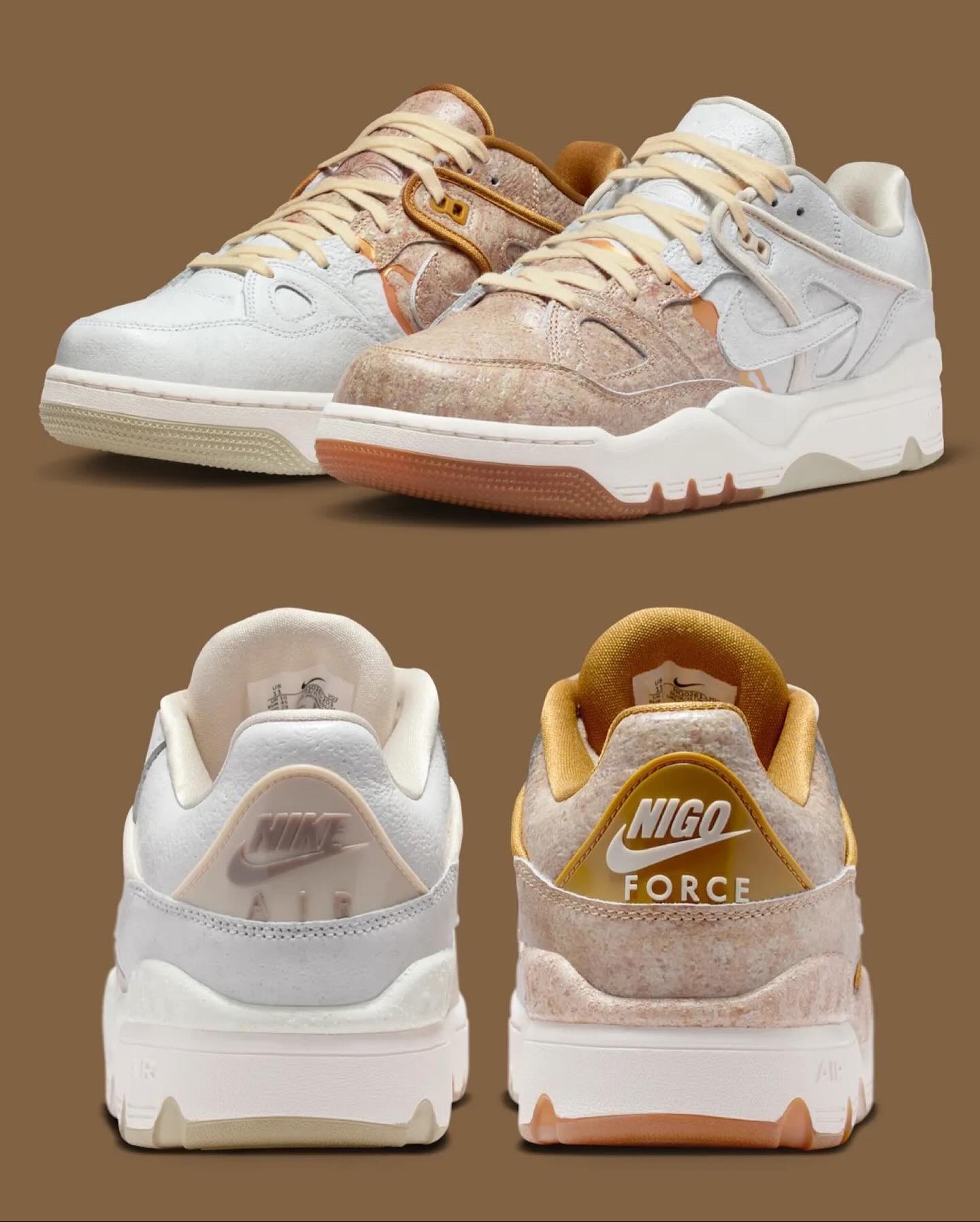 FIRST LOOK: NIGO x Nike Air Force 3 Low “Kintsugi Pack 