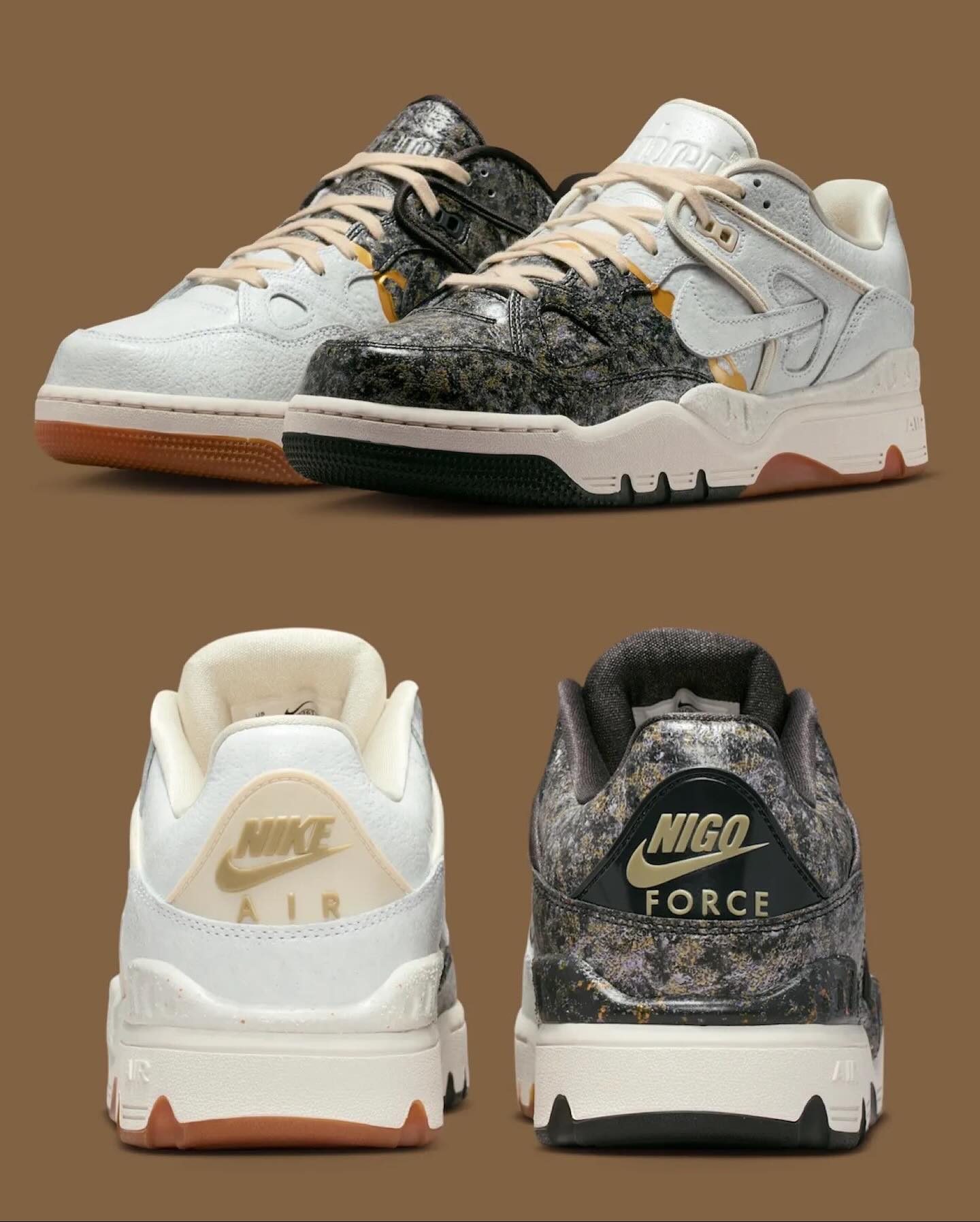 FIRST LOOK: NIGO x Nike Air Force 3 Low “Kintsugi Pack 