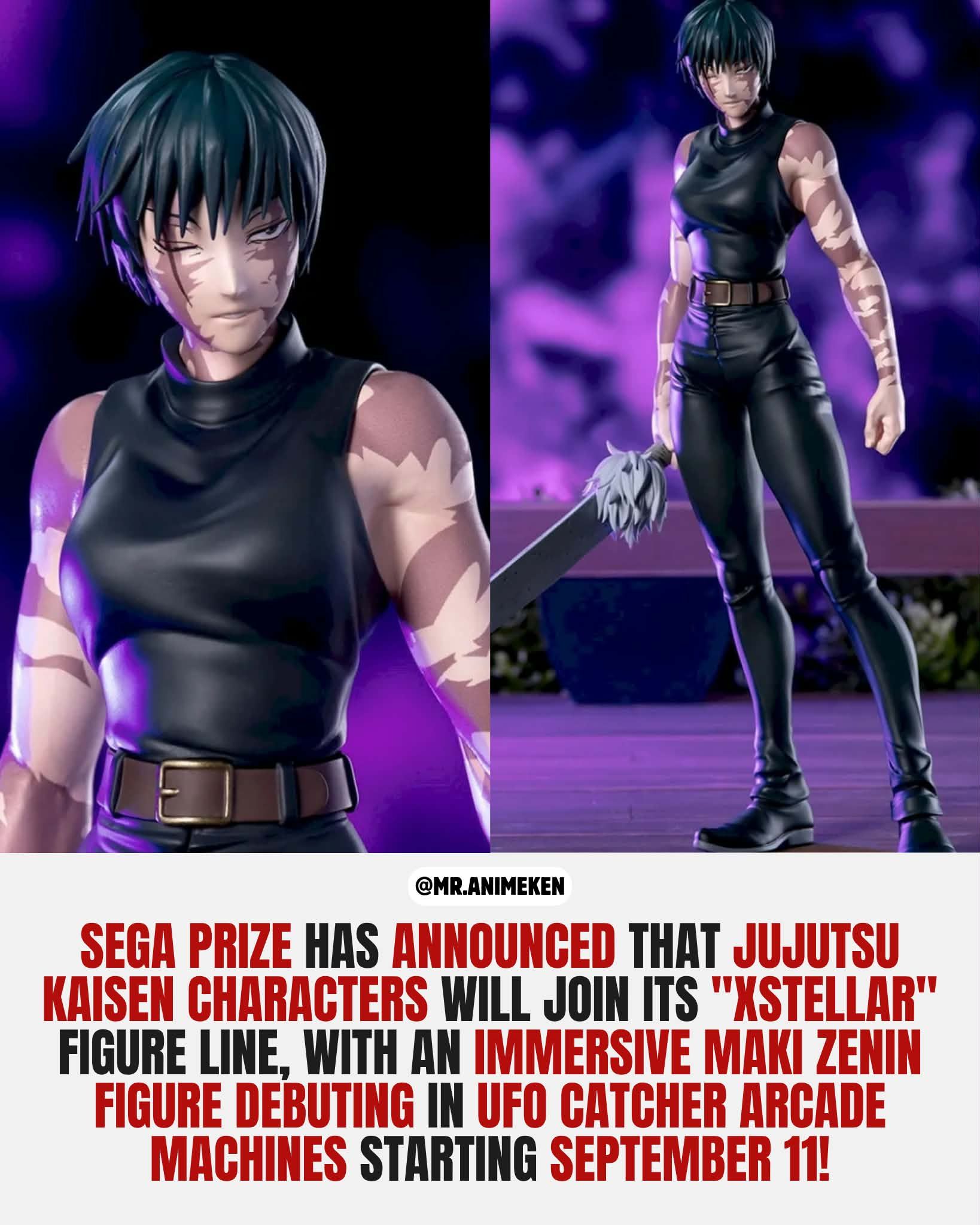 Maki Zenin is getting a new XStellar figure! ⚔️🔥 SEGA Prize has