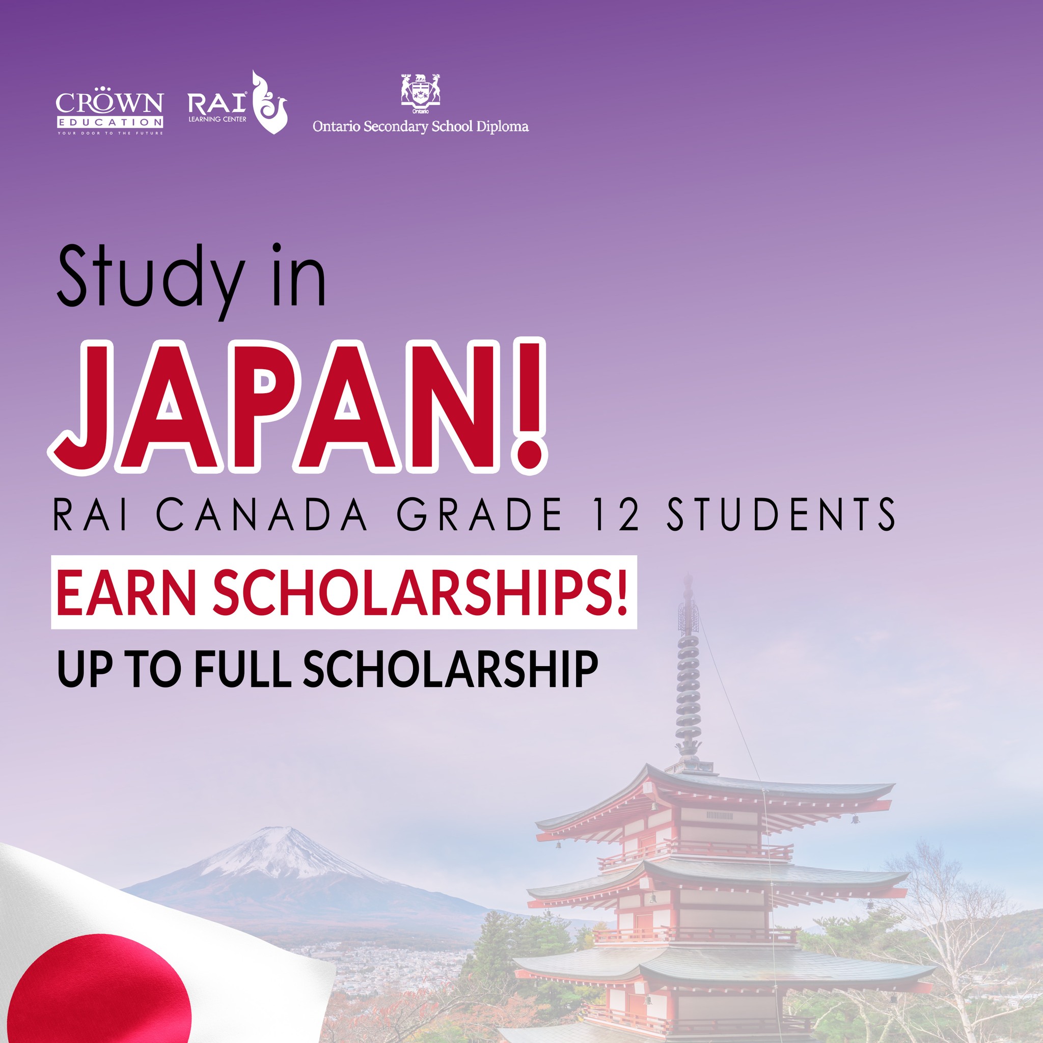 Study in Japan! RAI Canada Grade 12... - RAI Learning Center | Facebook