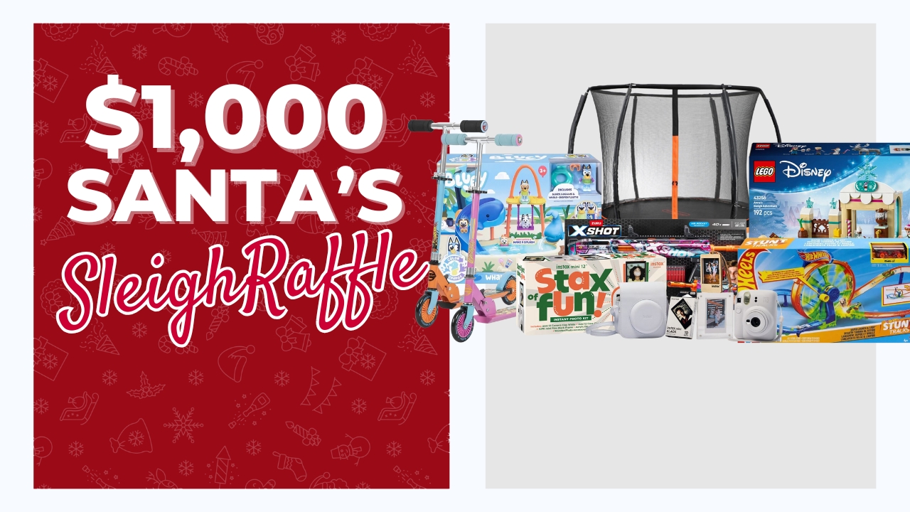 $1,000 Santa's Sleigh Raffle