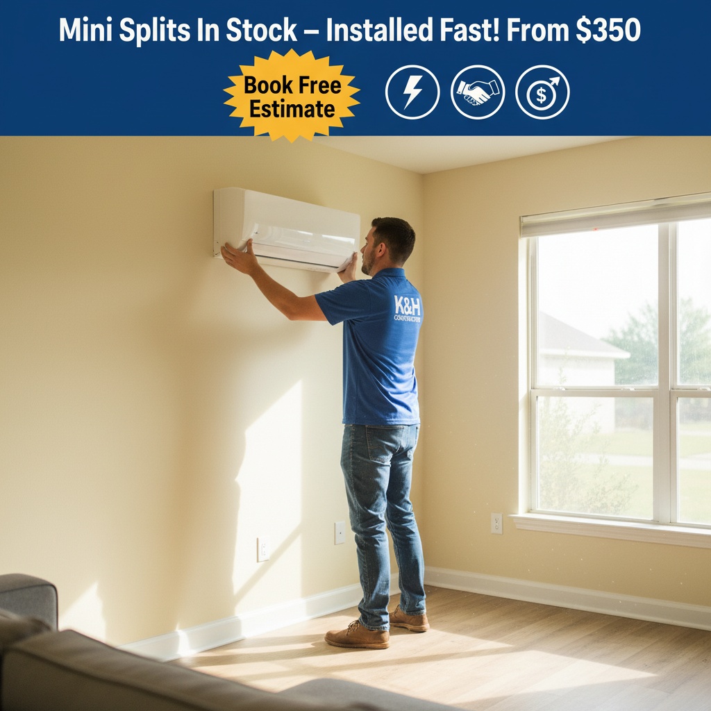 K&H - Mini splits in stock—installed FAST, no wait. Beat the Texas heat ...