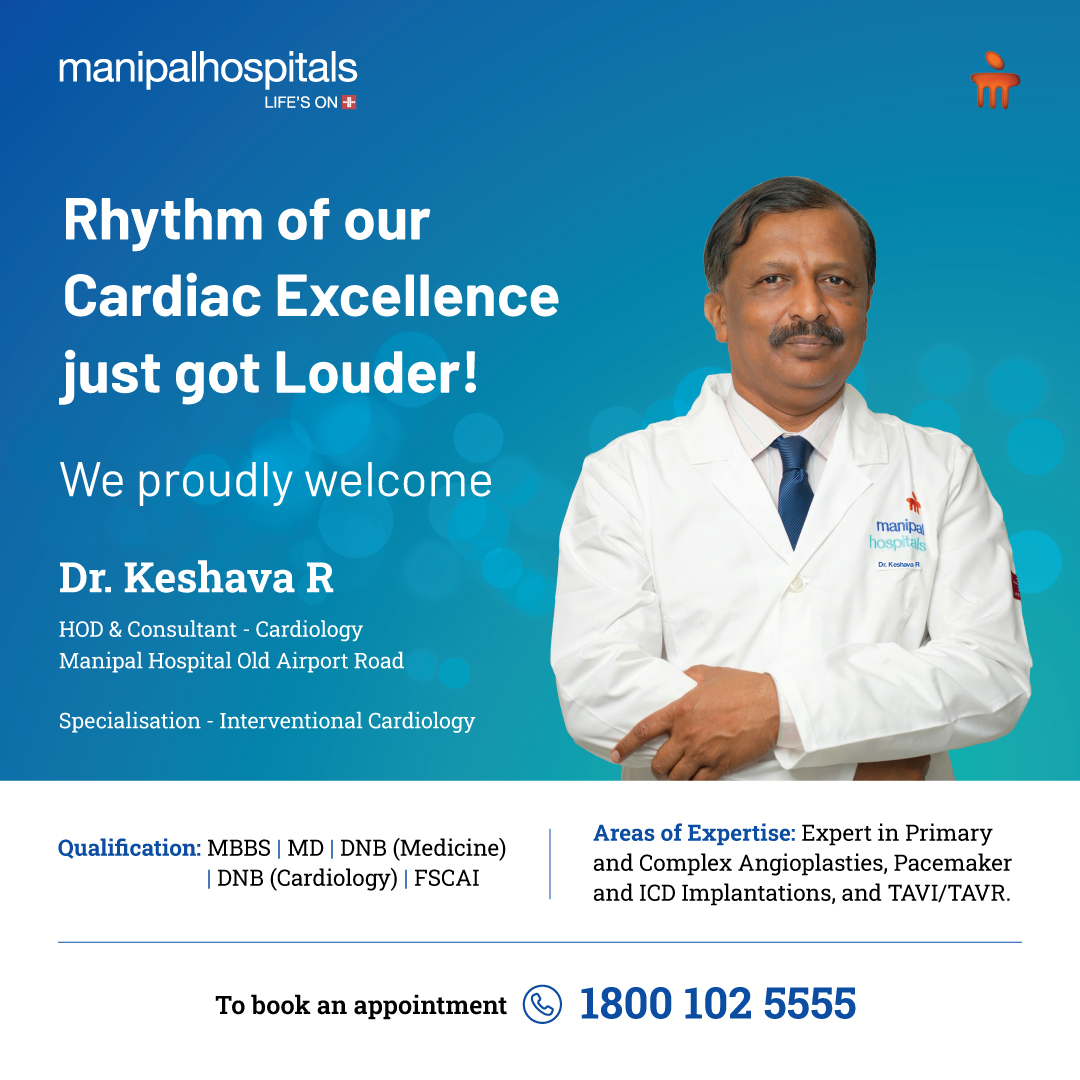 Manipal Hospitals - We are thrilled to welcome Dr. Keshava R, renowned ...