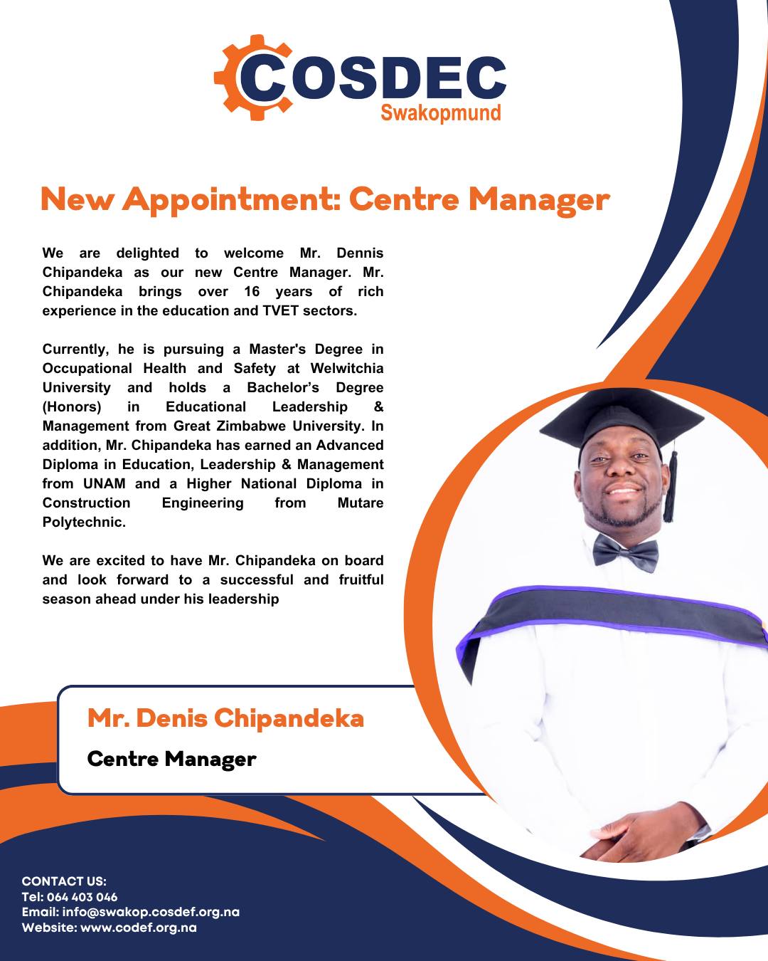 📣 Exciting News from COSDEC... - Cosdec Swakopmund | Facebook