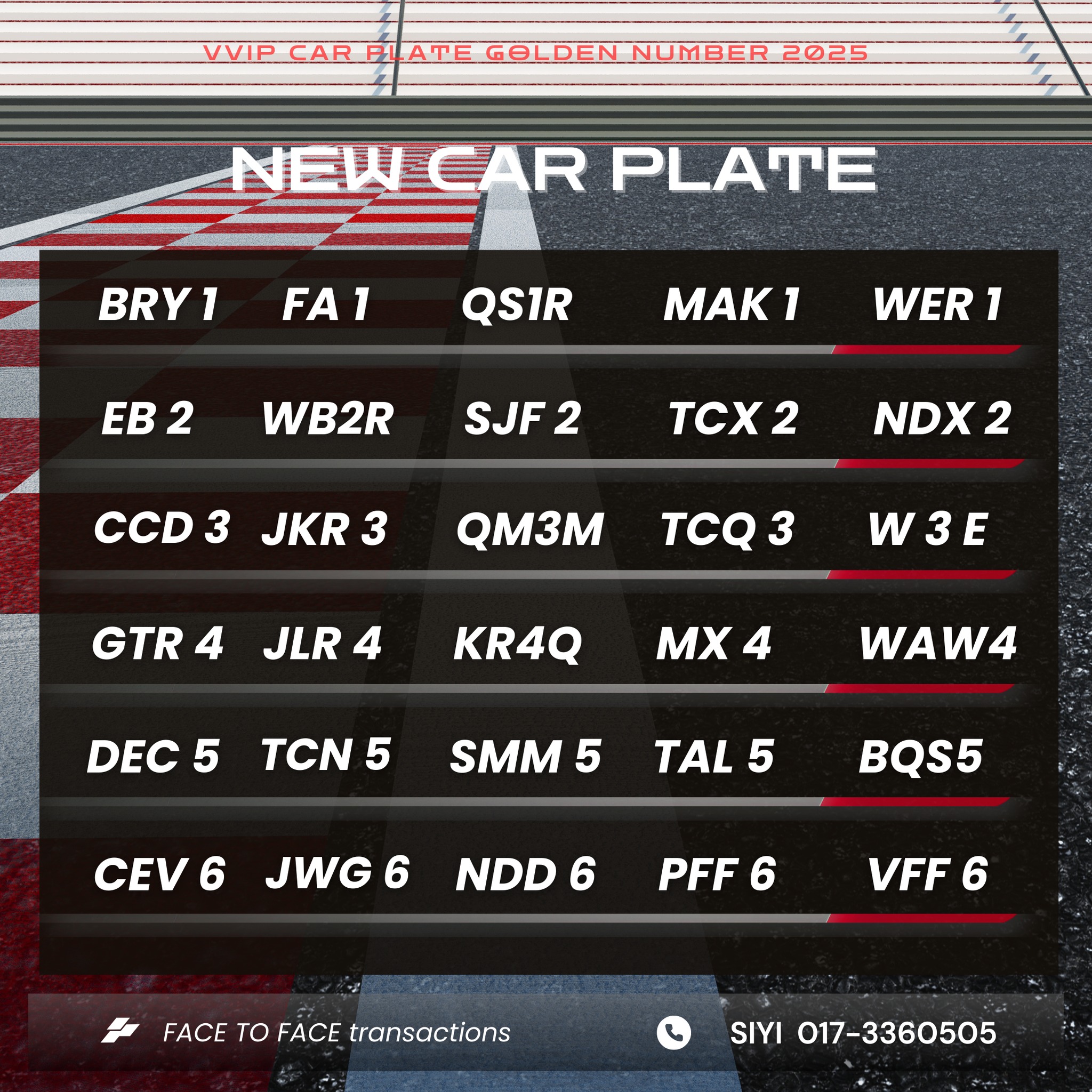 Vvip Car Plate Golden Number | Johor Bahru