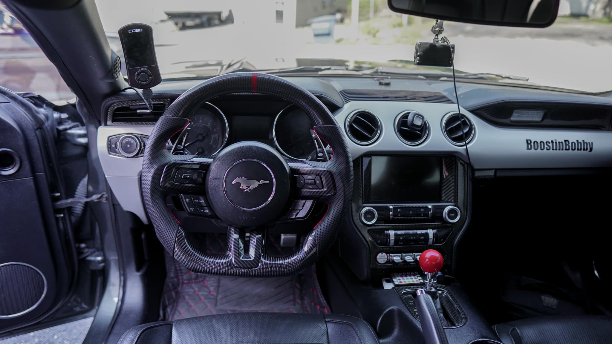 Our new Slasher Edition steering wheel in black suede with gold