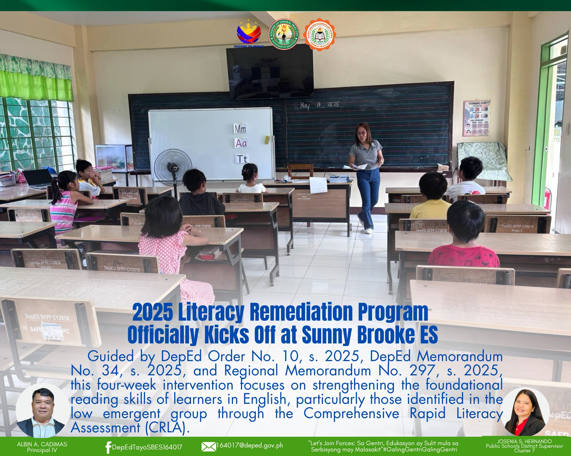 LOOK: 2025 Literacy Remediation Program Officially Kicks Off at Sunny ...
