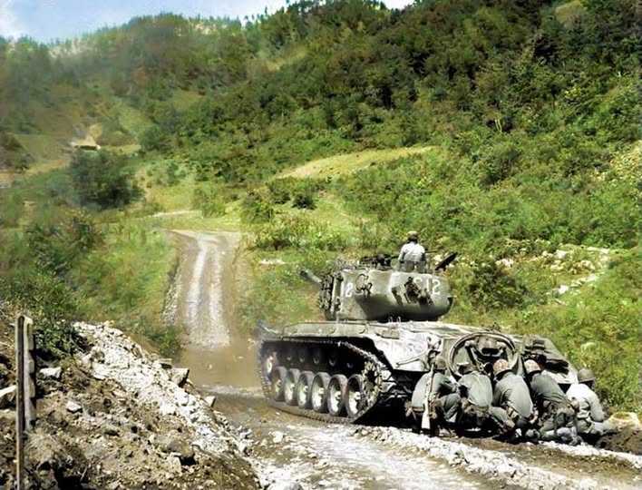 Panzer-Archeology - M26 Pershing during the Korean War, note that one ...