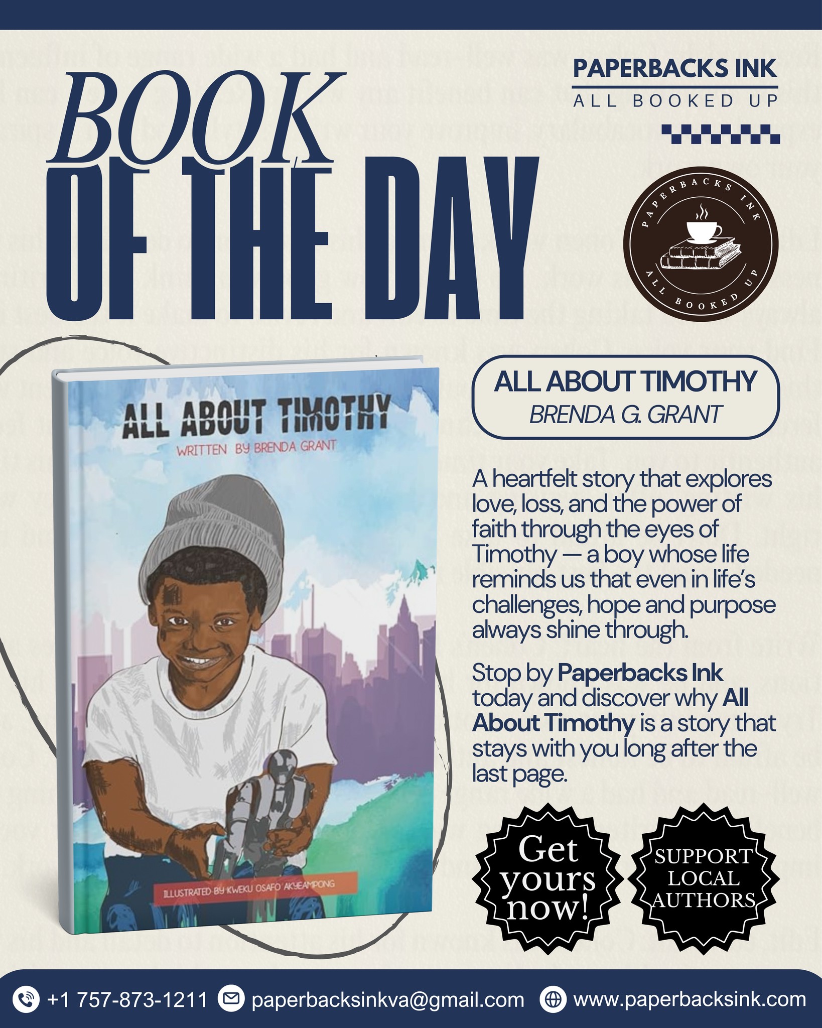 Paperbacks Ink - 📚 Book of the Day 📚 All About Timothy... | Facebook