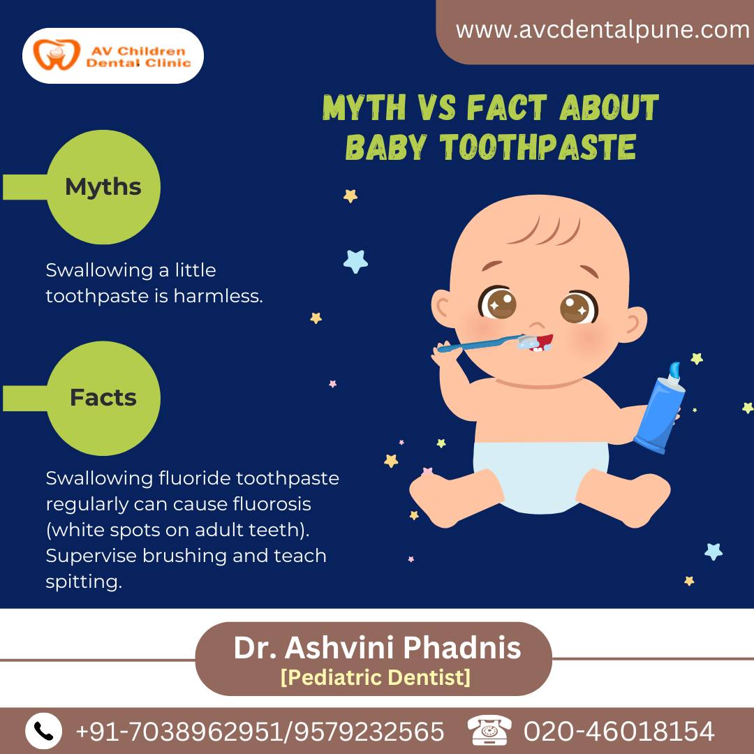 🦷 Myth vs Fact: Baby... - AV Children Dental Clinic | Facebook