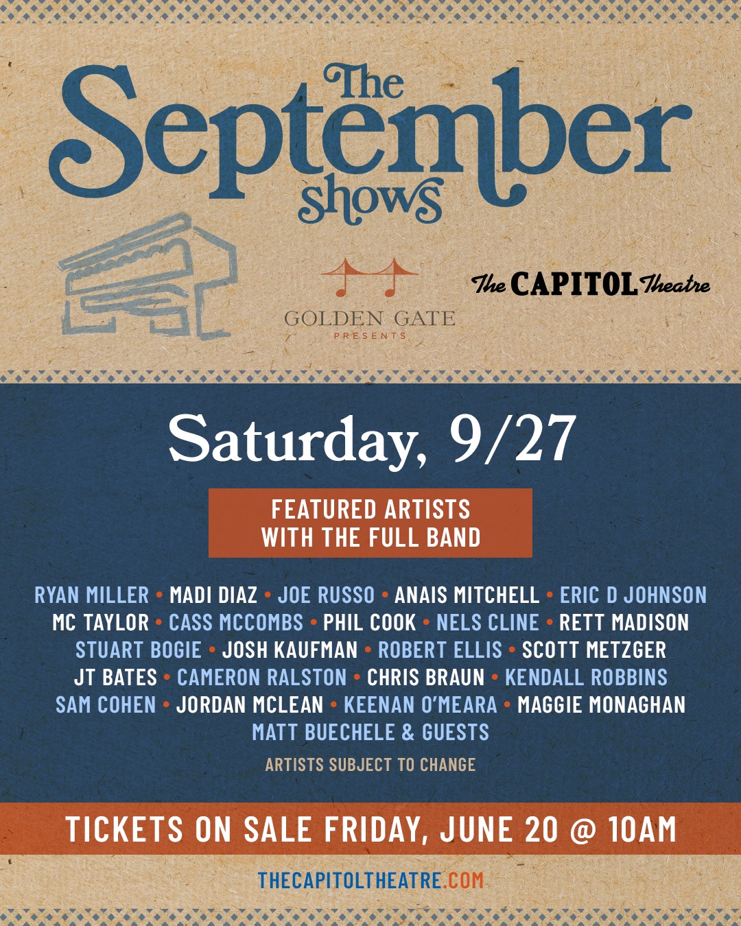 The Capitol - 🤘 JUST ANNOUNCED! 🤘The September Shows on Sat, Sep 27 is ...