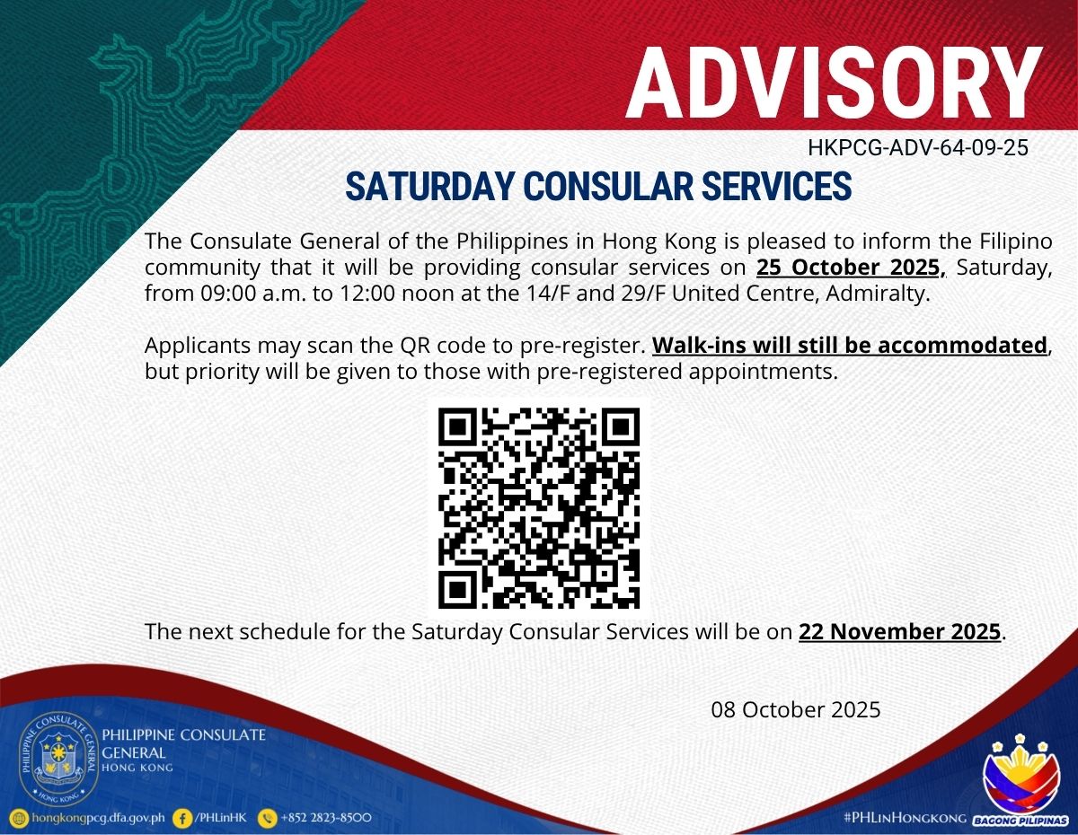 Philippine - SATURDAY CONSULAR SERVICES The Consulate General of the ...