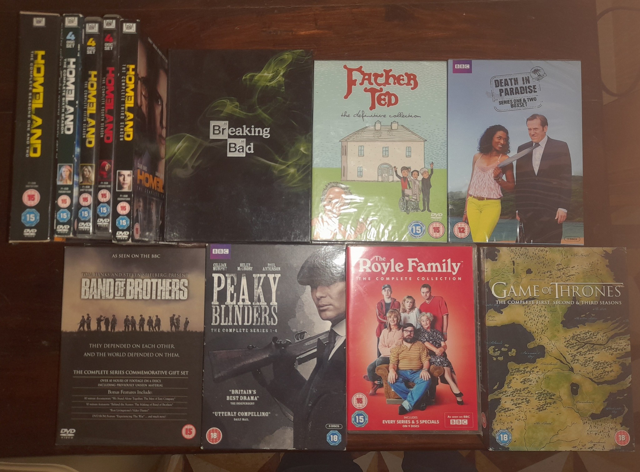 More dvd box sets for sale Homeland 1-5 €10 Breaking bad €12 