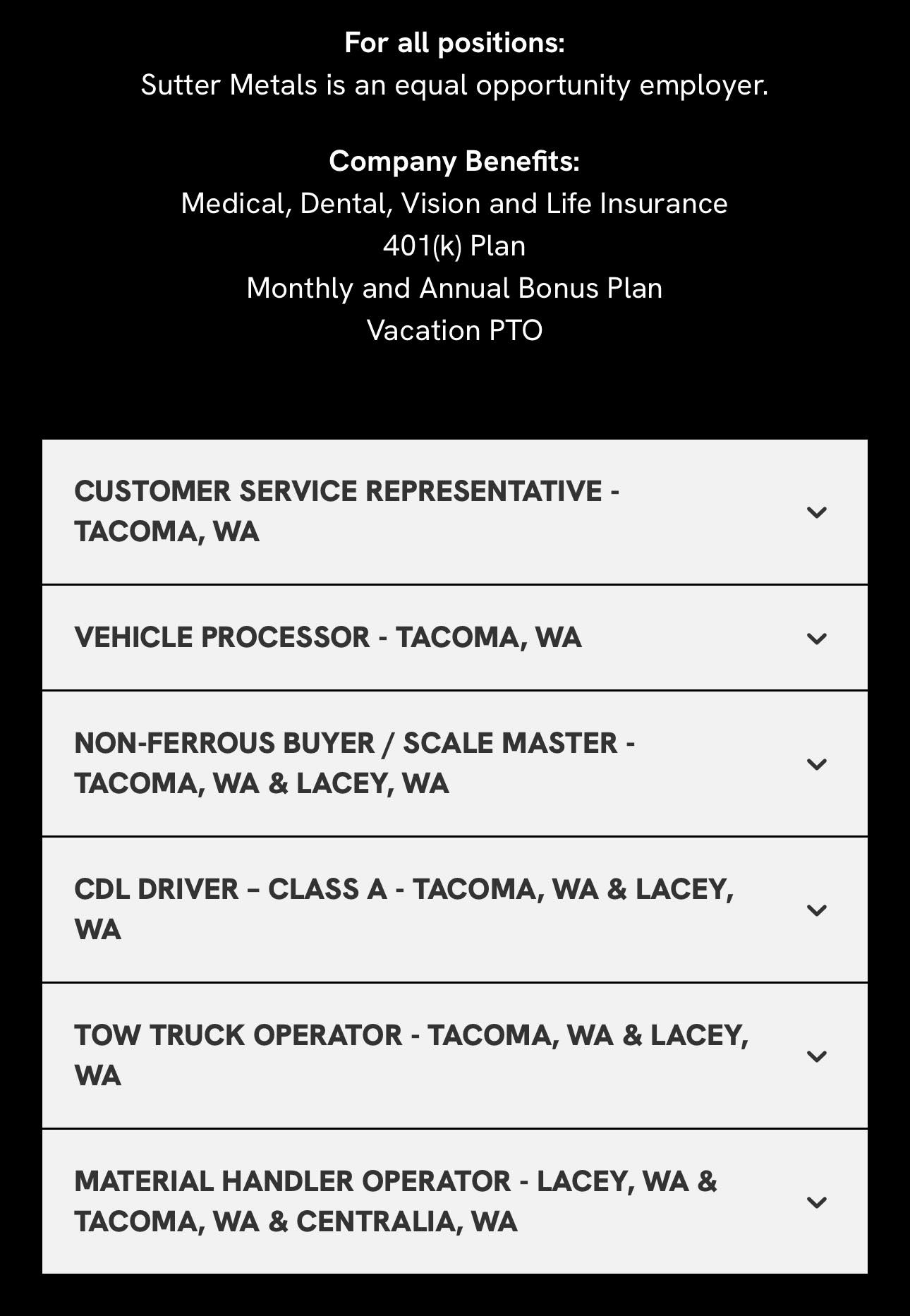 Sutter - We’re hiring! Sutter Metals is a family-owned business that ...