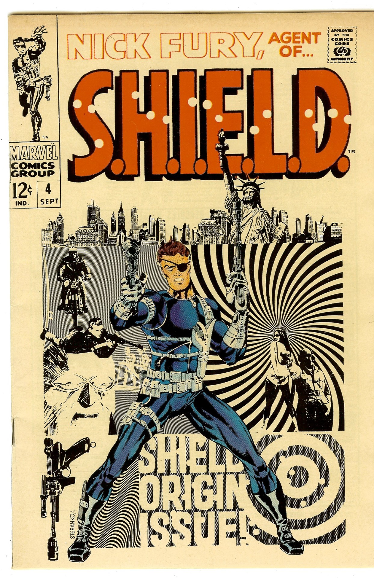 In 1968, Jim Steranko created this mind-bending image to depict