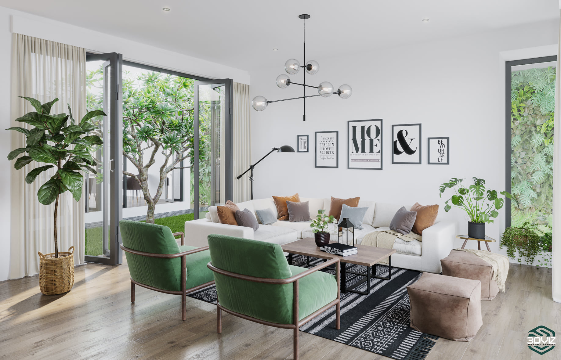 3D VIZ Studio - Living Room Interior...🌿 3D Visualization... | Facebook