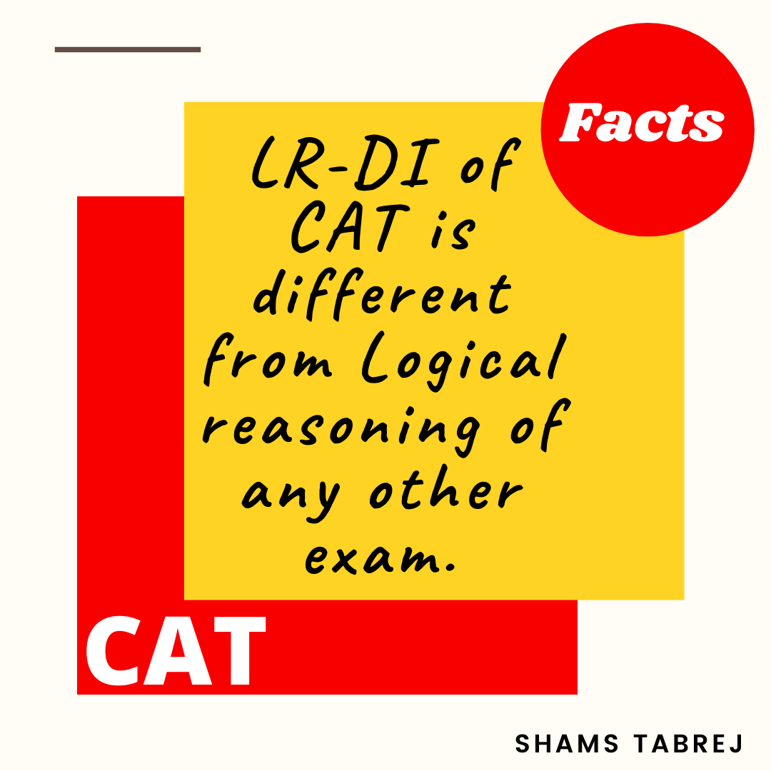 Shams Tabrej - Do you know that LR-DI of CAT is different...