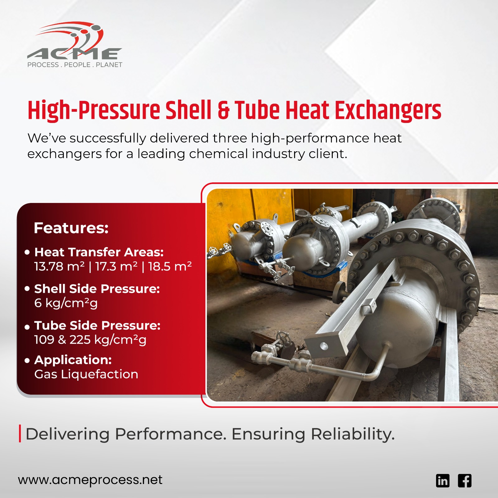 Acme - Successful Delivery of High-Pressure Heat Exchangers We are ...