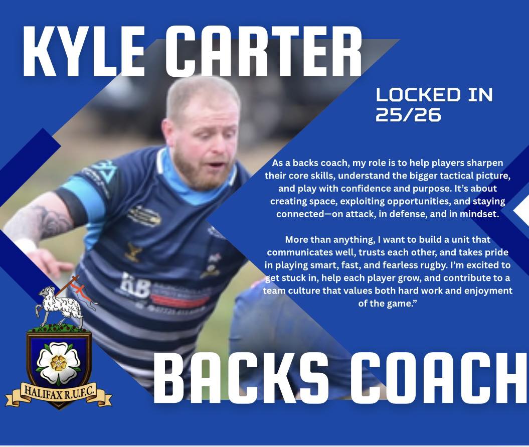 Halifax - We’re excited to announce Kyle Carter as our new Backs Coach ...