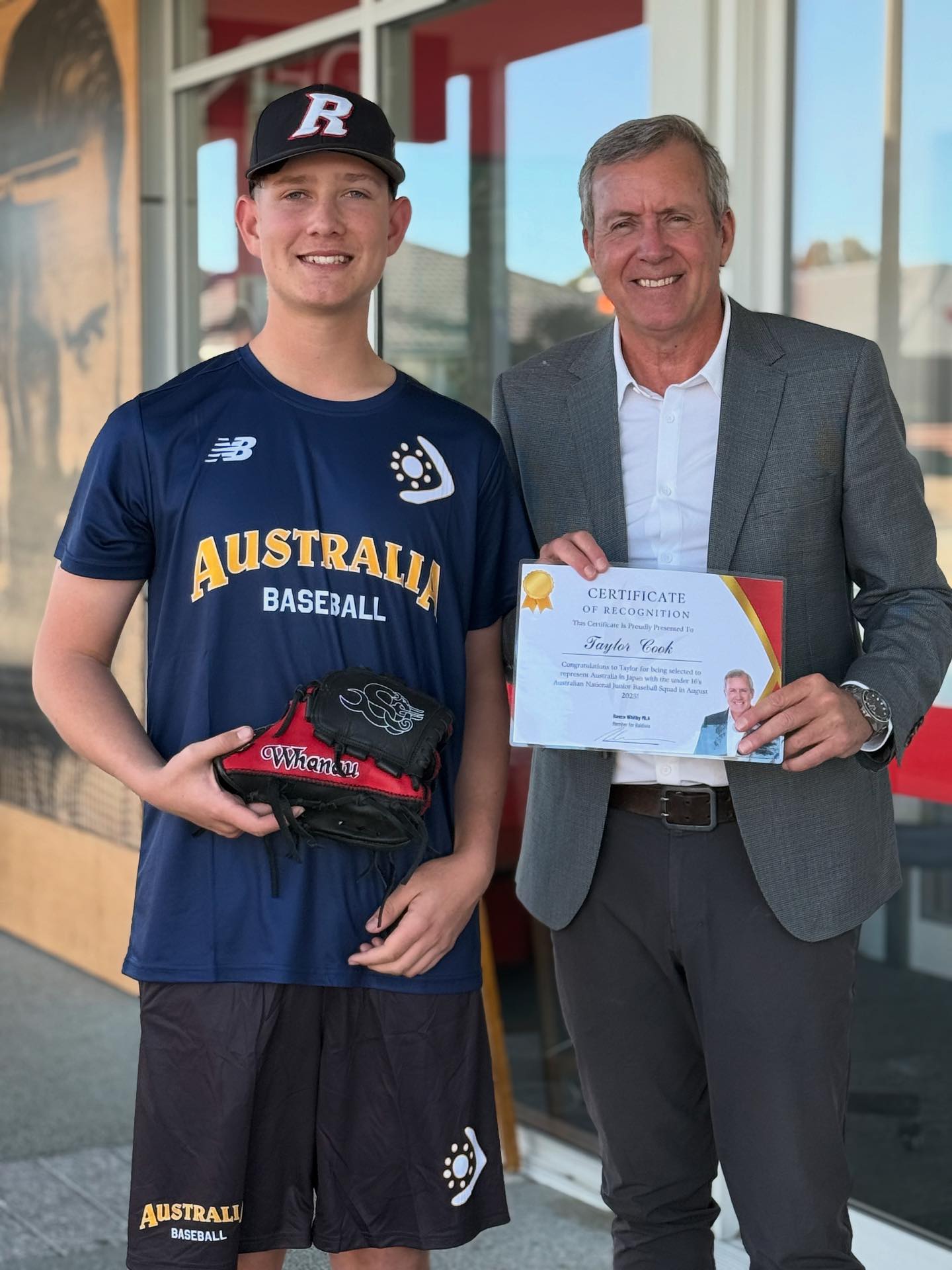 Reece - Warnbro local Taylor Cook is off to Japan today to represent ...
