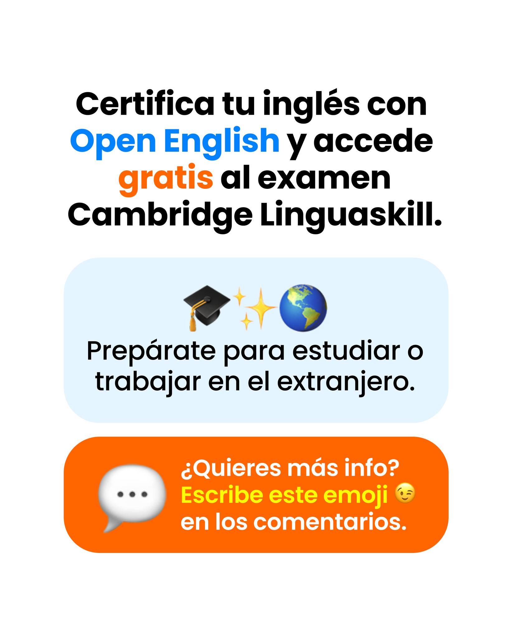 Open - ¿Por qué certificar tu nivel de inglés? 🌍 1️⃣ Válida tus ...