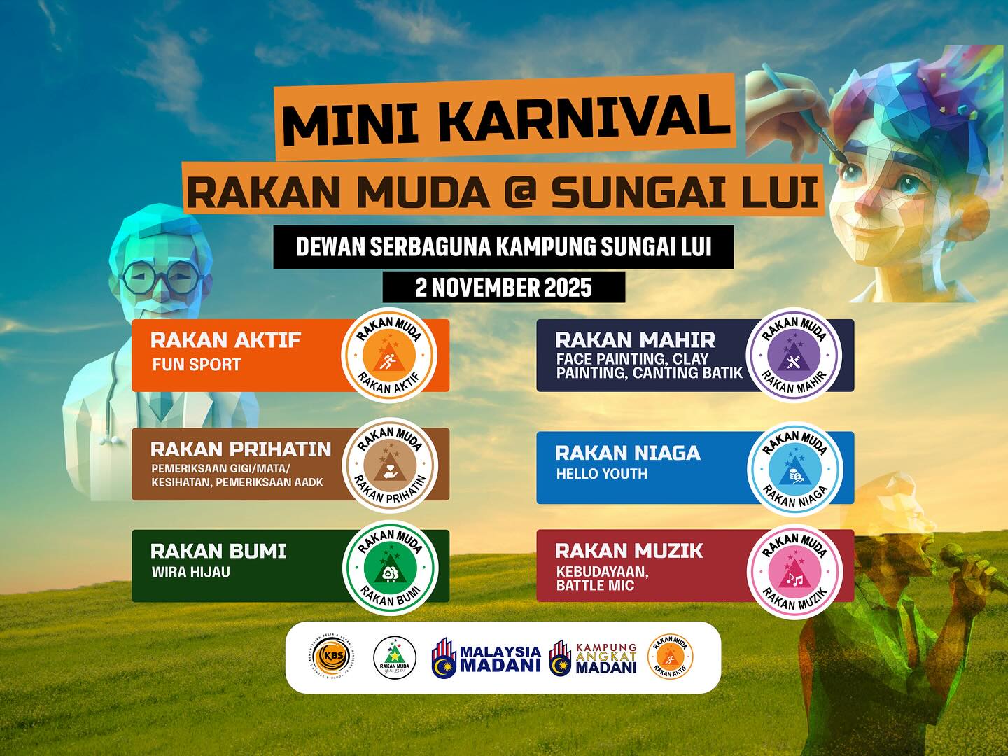 Jabatan - MINI KARNIVAL RAKAN MUDA @KAM KBS 2025 🗓️ 2 November 2025 ...
