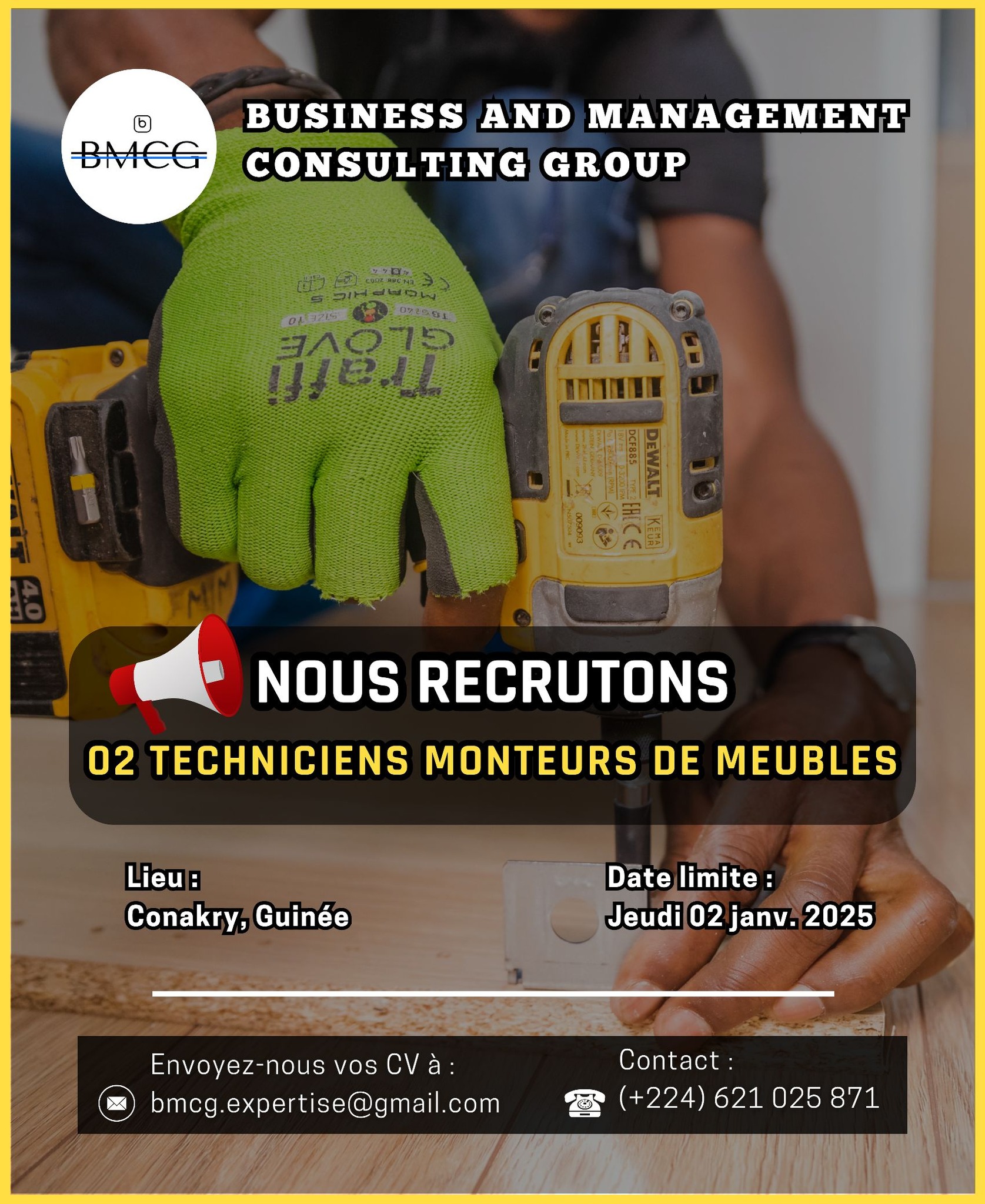 BMCG - 🛑 #𝗢𝗙𝗙𝗥𝗘𝗗𝗘𝗠𝗣𝗟𝗢𝗜 📢 𝐍𝐨𝐮𝐬 #𝐫𝐞𝐜𝐫𝐮𝐭𝐨𝐧𝐬 𝐝𝐞𝐮𝐱 (𝟐)... | Facebook