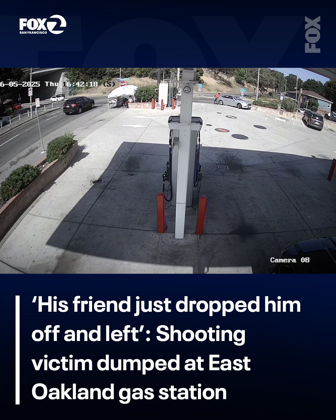 KTVU Fox 2 - Surveillance video from a gas station in East... | Facebook