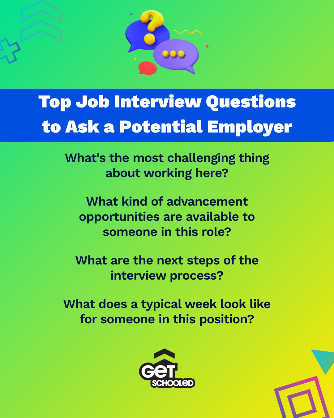 Get - 📑 SAVE THIS POST 🚨 At your next job interview, try using some of ...