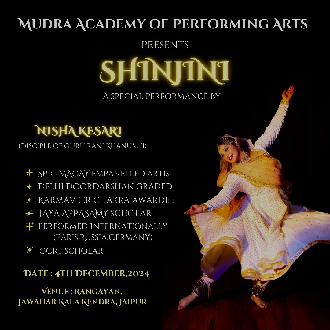 MUDRA - We are honored to welcome @nishakesari_kathak_ a distinguished ...
