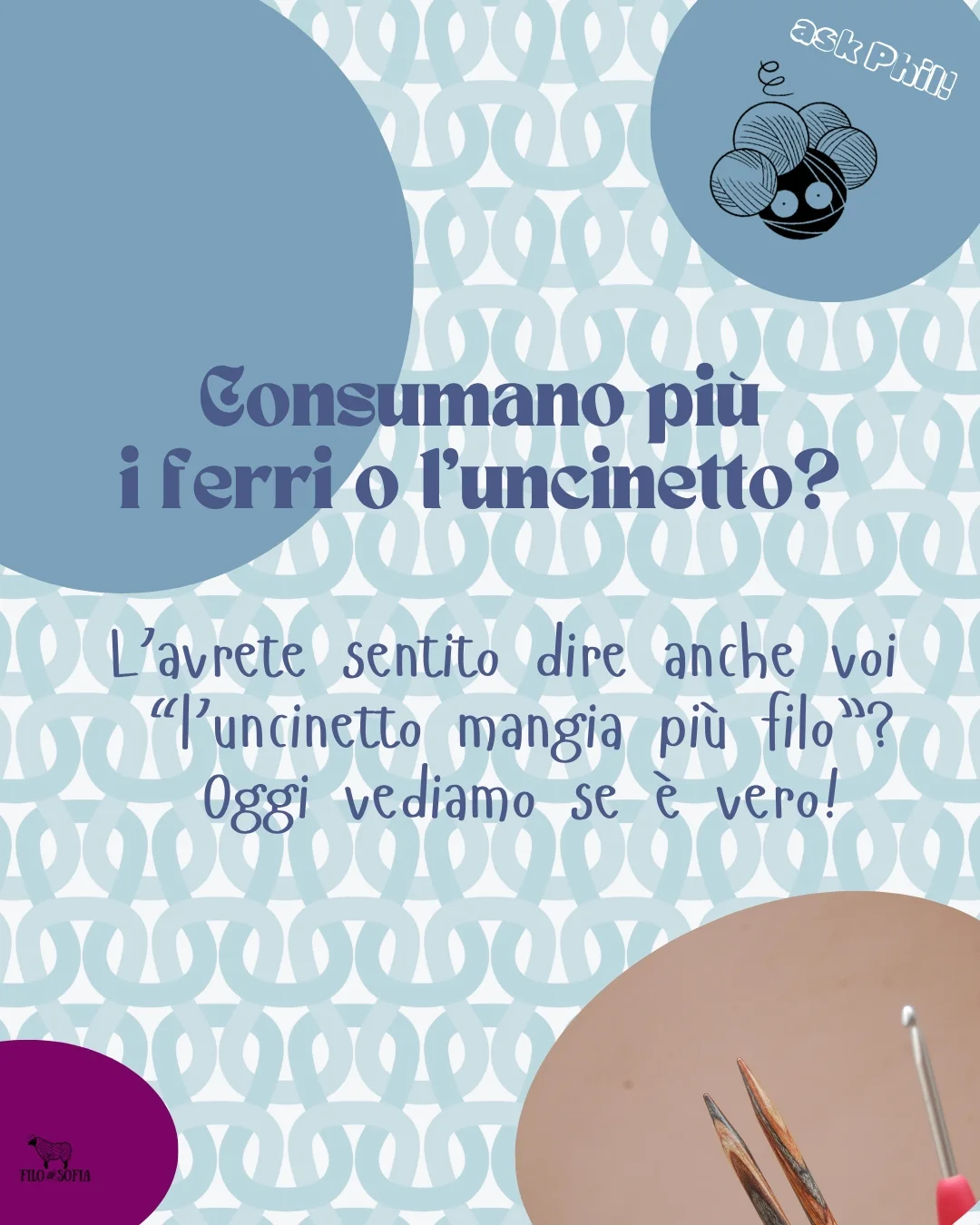 Filosofia - Lana e Filati - #patternfriday Lo so, fa ancora caldissimo ...