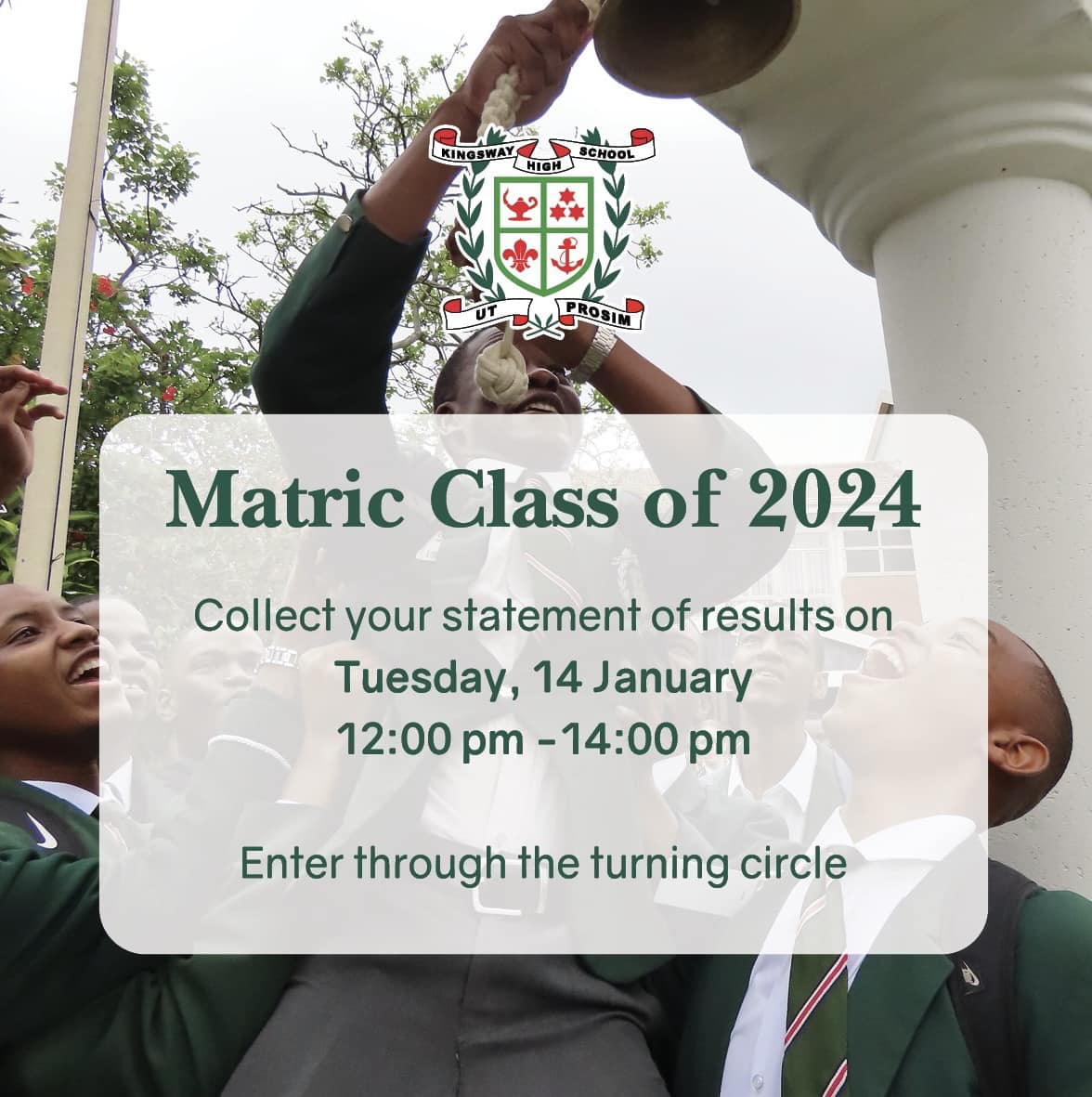 Kingsway - To the Matric class of 2024, we wish you the best of luck as ...