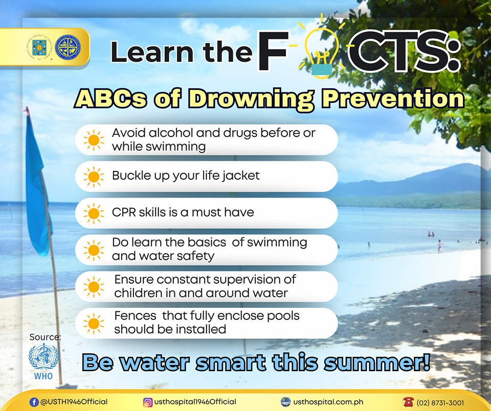 UST - Did you know that drowning can happen anytime and to anyone who ...