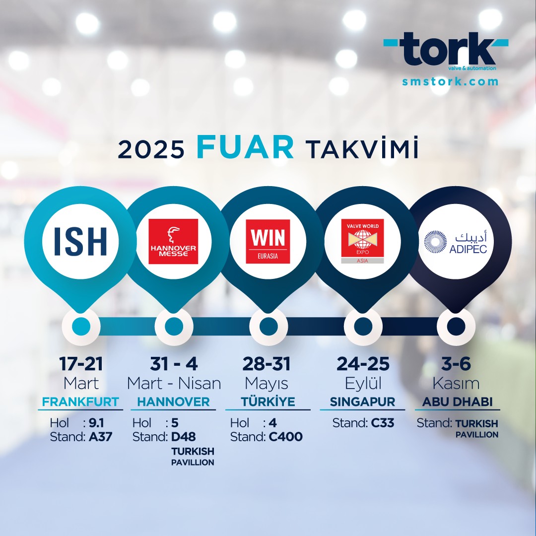SMSTORK - 📅 2025 FUAR TAKVİMİ | TORK Yeni yılda da inovatif ...