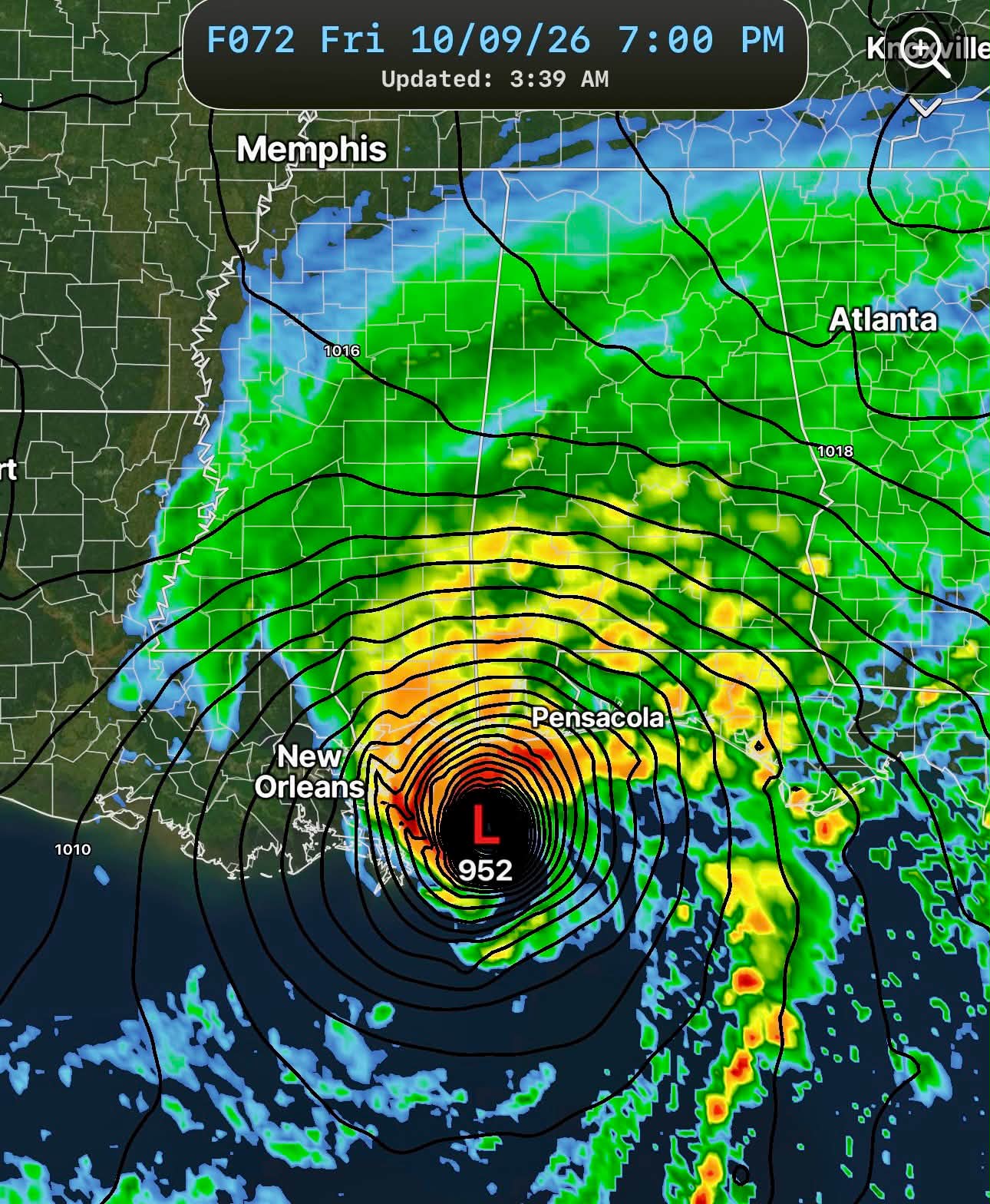 And lastly for the overnight model posts are the four hurricane