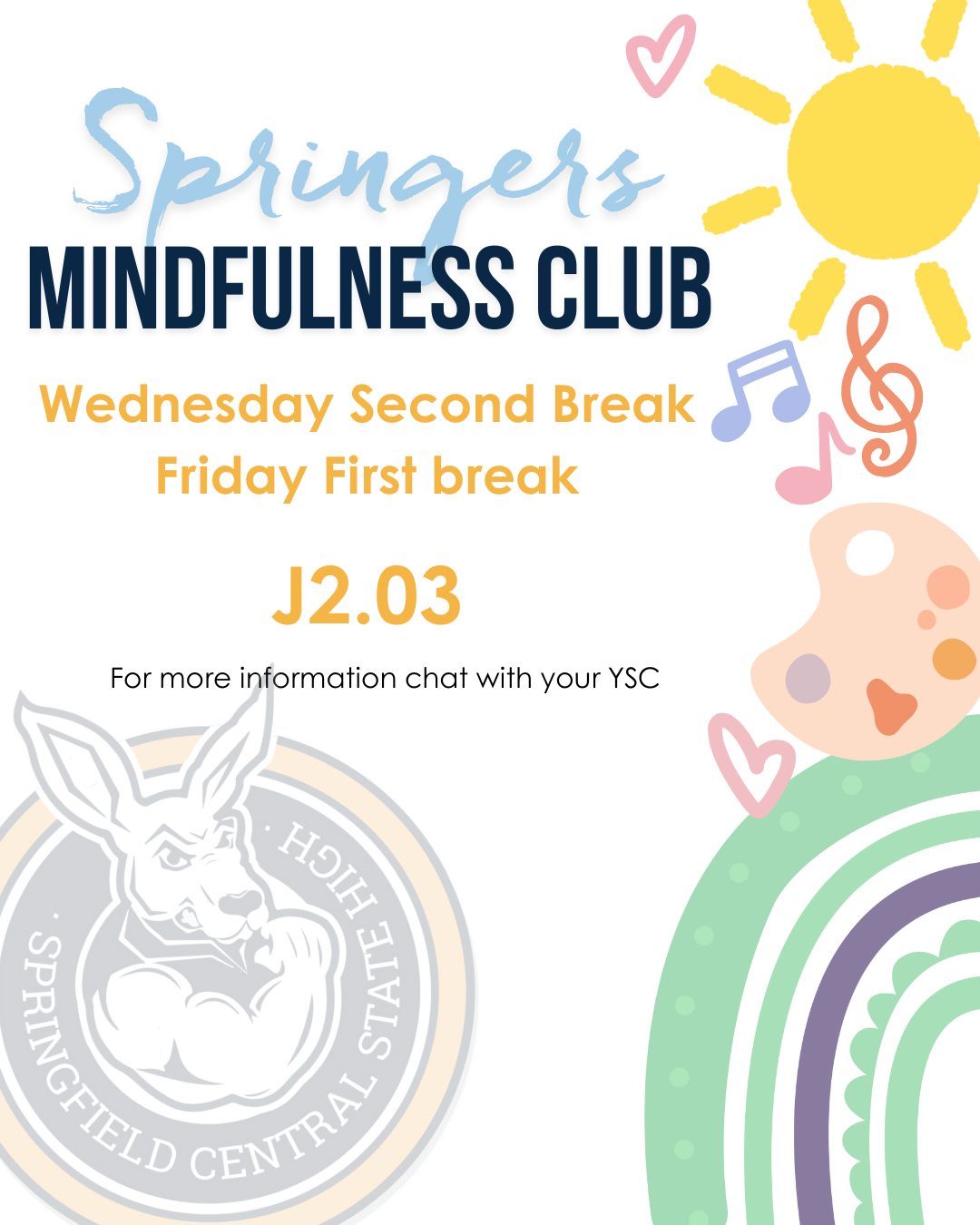 Springfield - 🌞 Springers Mindfulness Club is back for 2025! 🌞 Take a ...