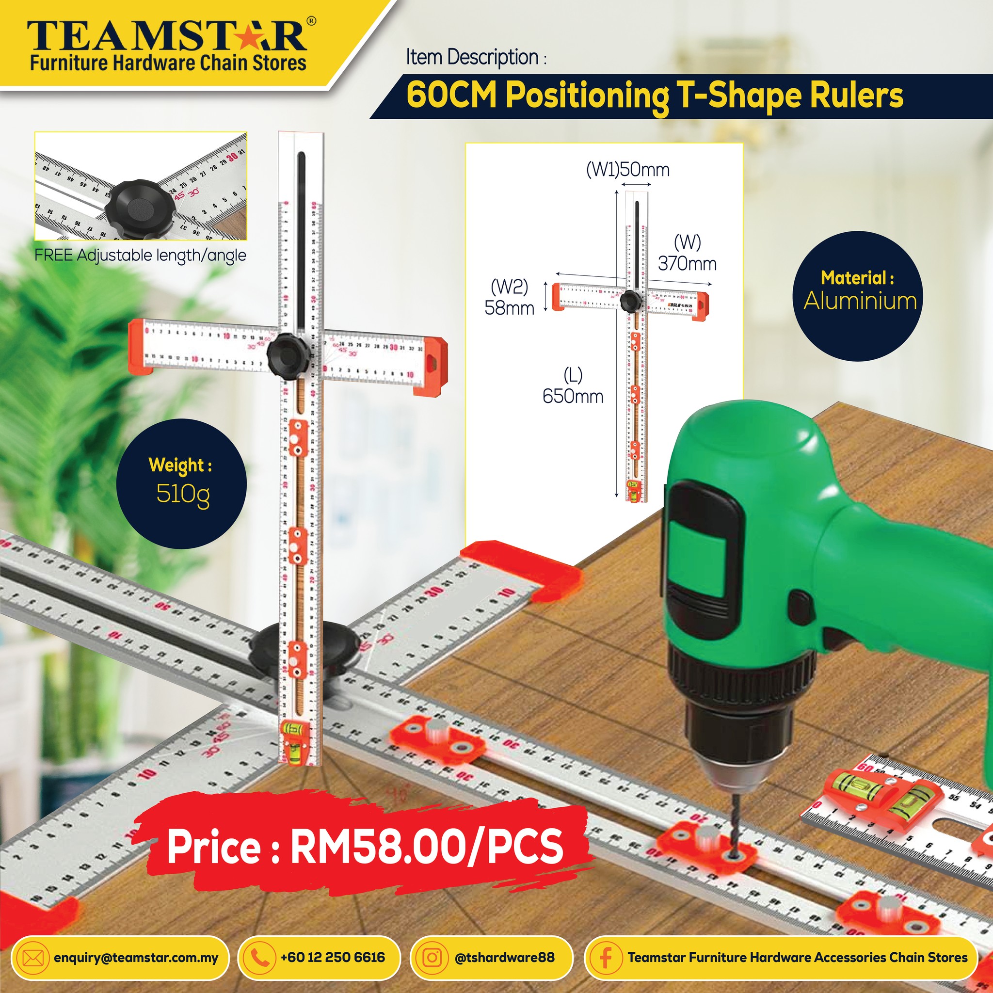 Teamstar - 🔧 Precision Meets Convenience! Introducing the 60CM ...