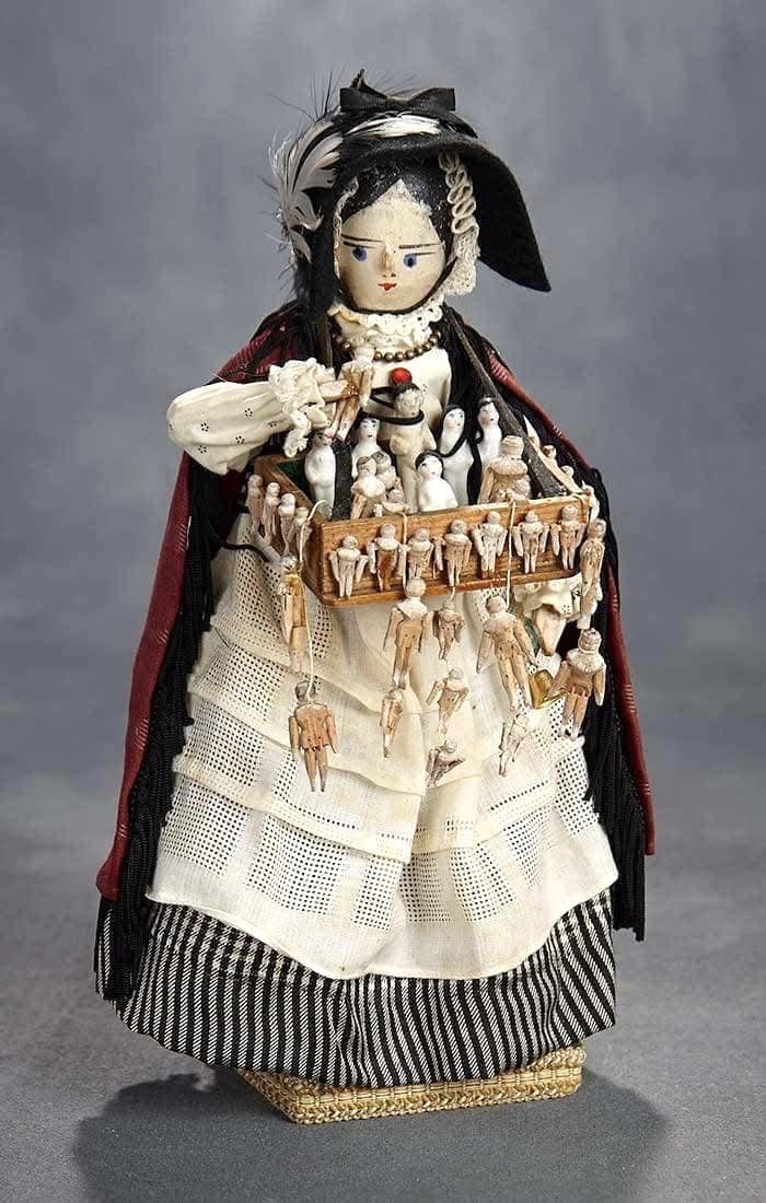 This is a Welsh Peddler doll and it dates to the last half of the