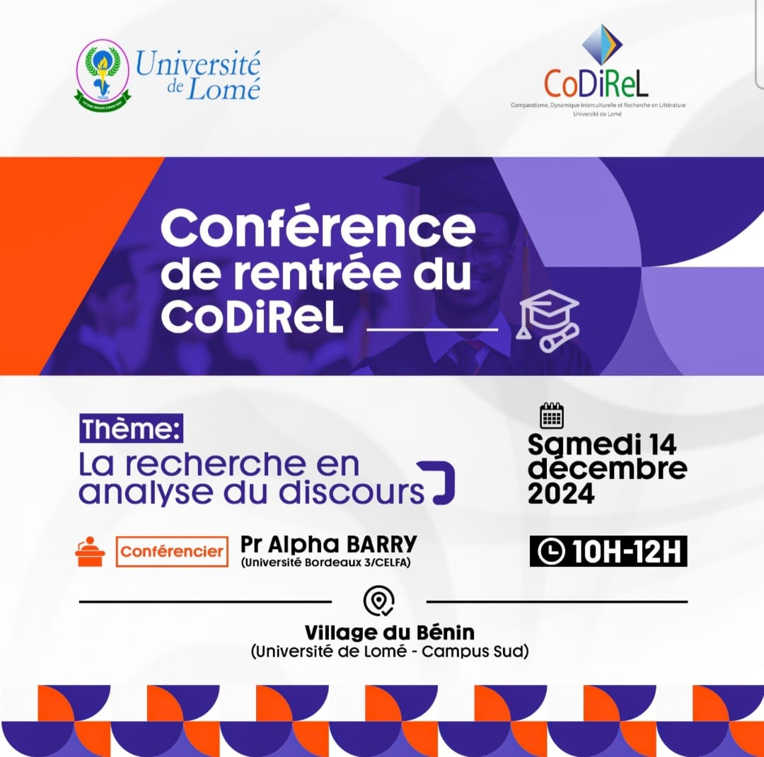 Lettres Modernes-Codirel-Université de Lomé | Lomé