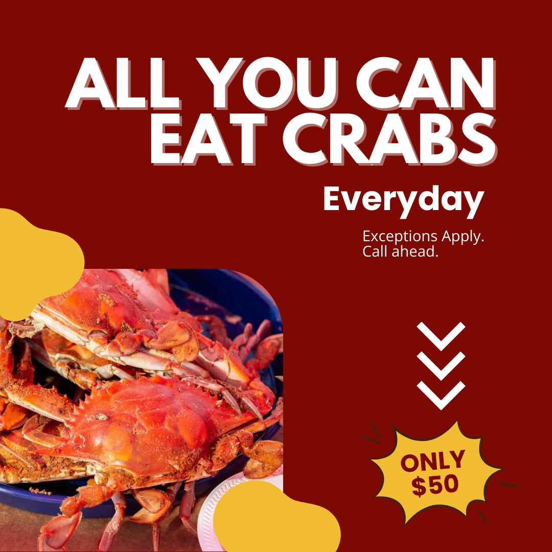 🦀 All-You-Can-Eat Crabs for $50... - Mikes Crab House North | Facebook