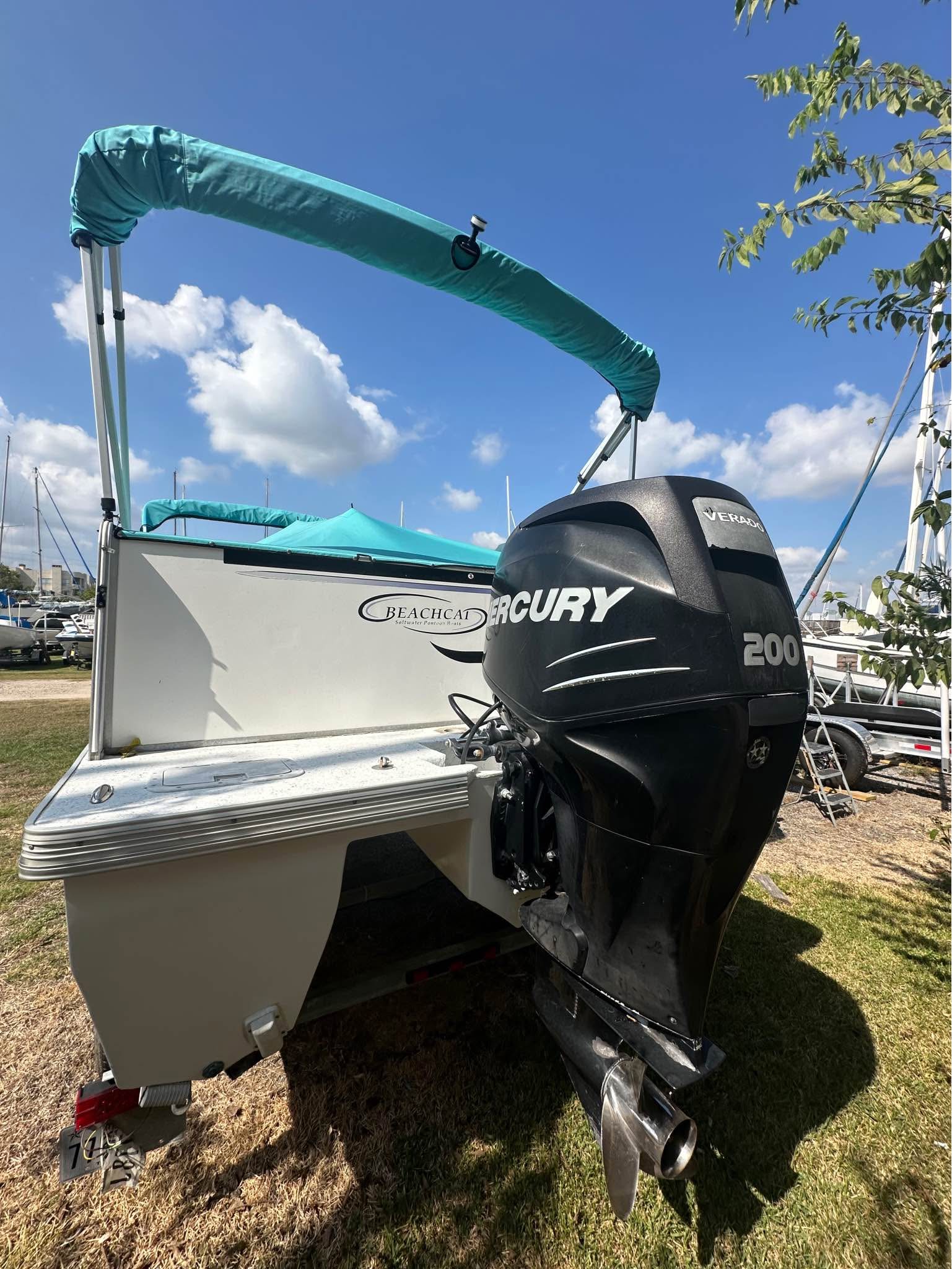 Beachcat Pontoon 23.5 foot merc 200 - Powerboats & Motorboats - League ...