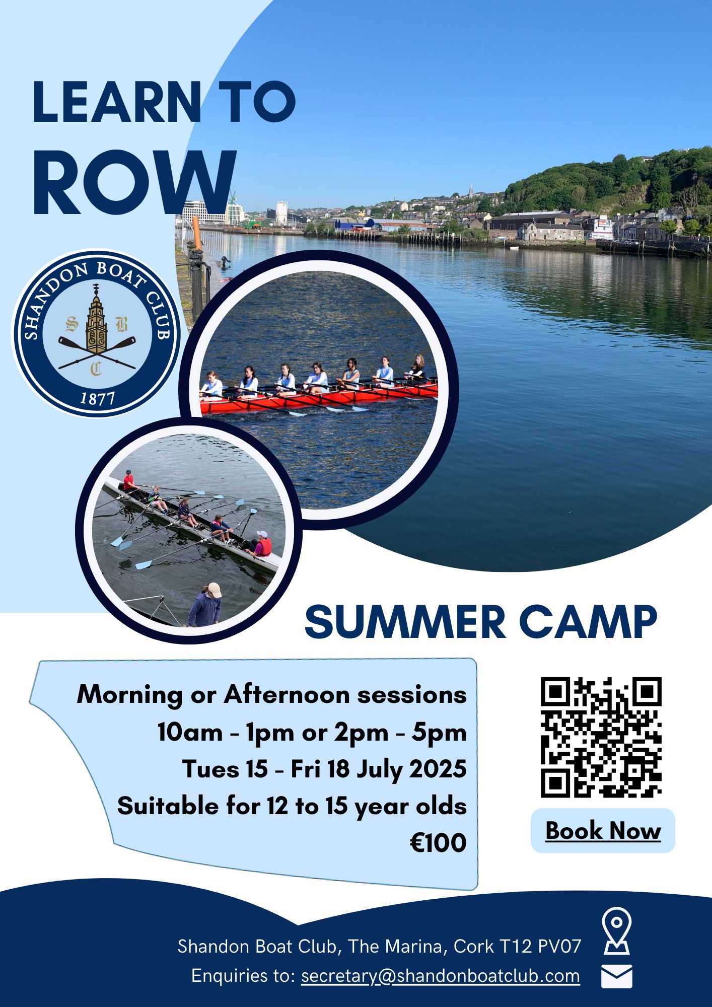 Book our 2025 Learn-to-Row Summer Camp... - Shandon Boat Club | Facebook