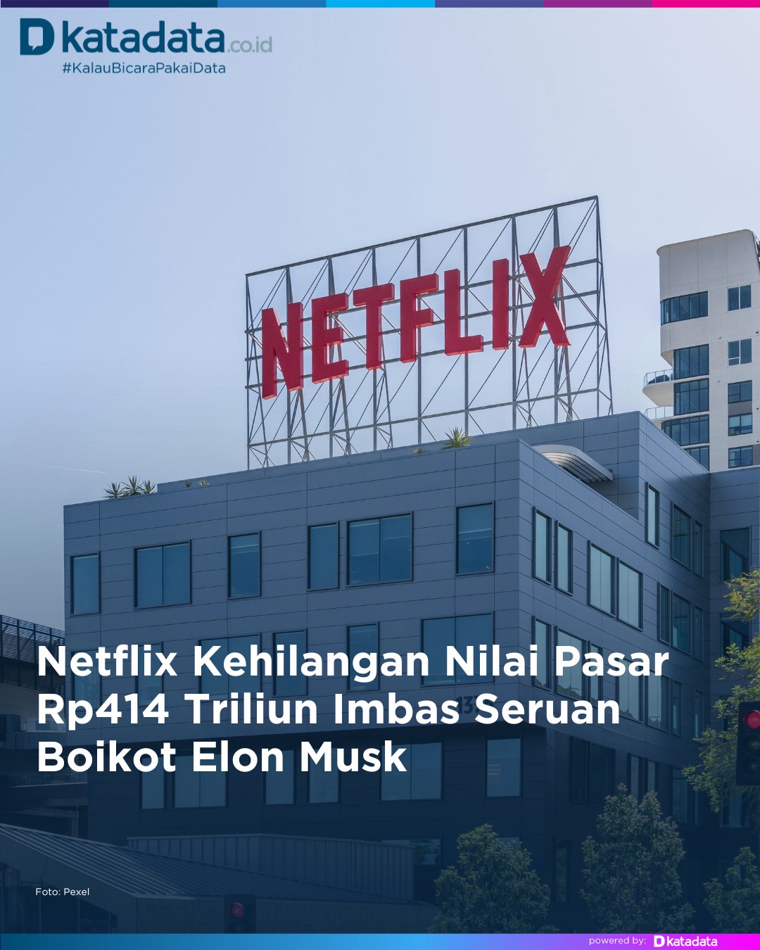 Netflix kehilangan nilai pasar US$25... - KATADATA Indonesia | Facebook