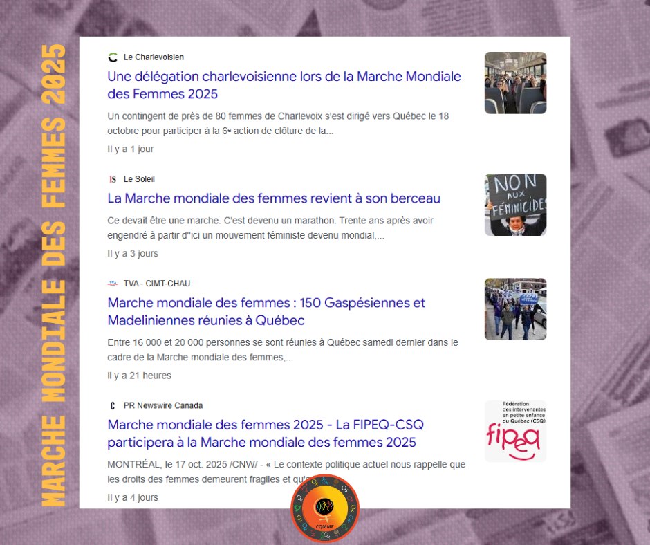 Coordination du Québec de la Marche mondiale des femmes - CQMMF added a ...