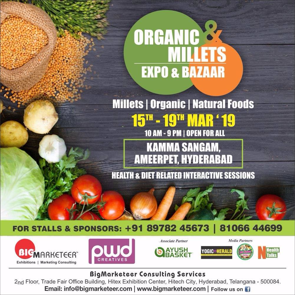 Organic & Millets Expo and Bazaar - 14 days to go... 5 Day #Exhibition ...