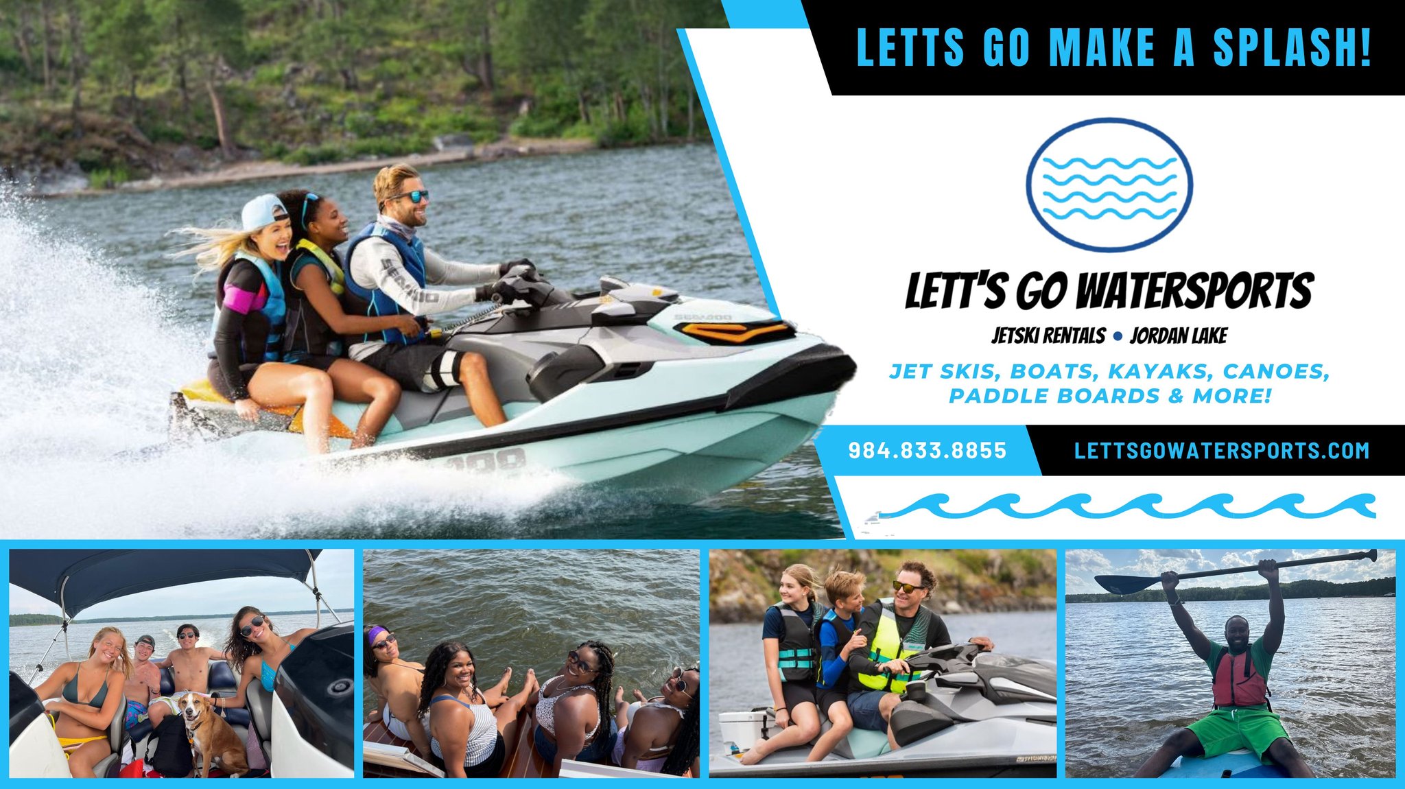 LETTS GO Watersports Jordan Lake Jet Ski Rentals | Chapel Hill NC
